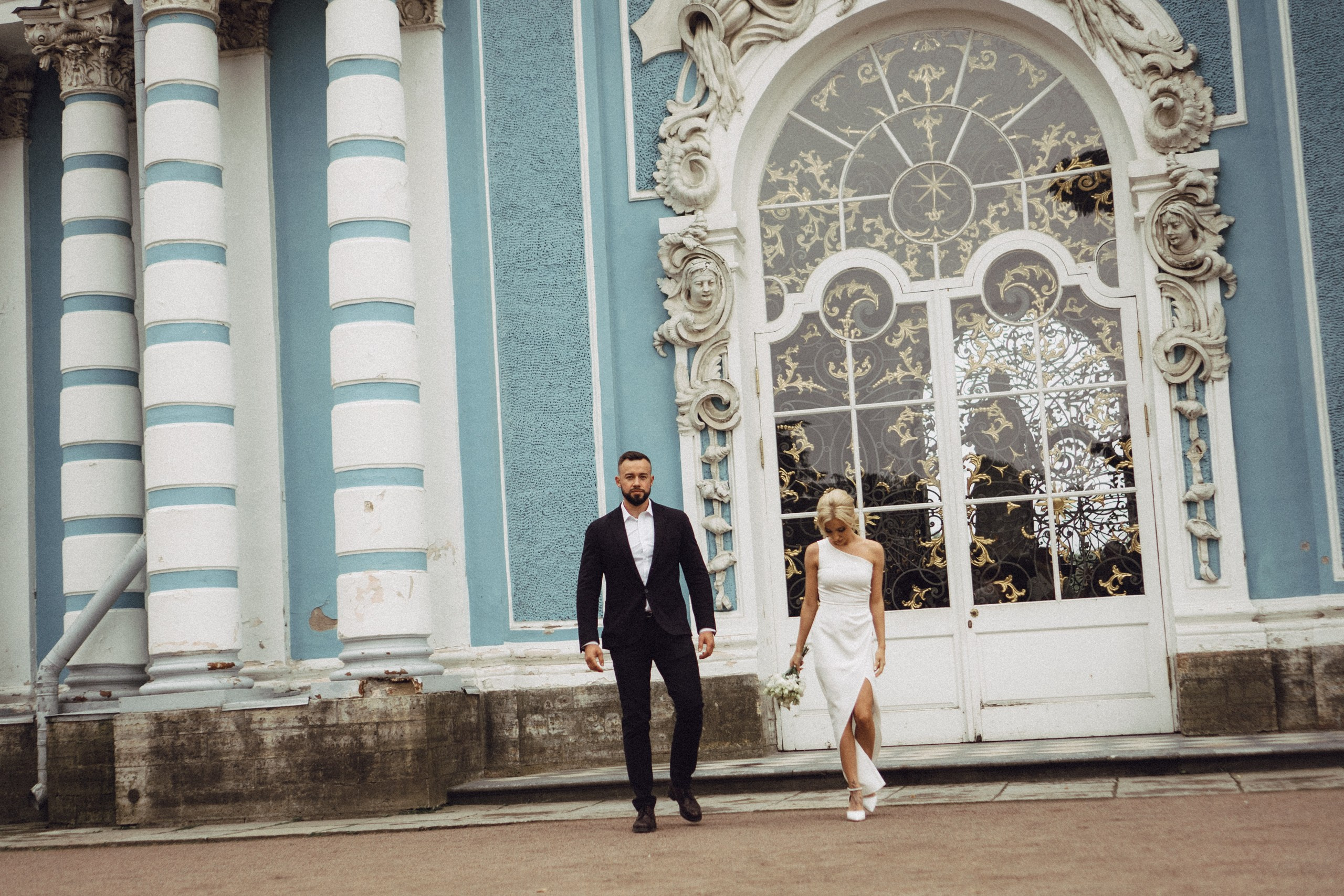 СВАДЕБНАЯ ИСТОРИЯ В ГОРОДЕ ПУШКИН ВОЗЛЕ ЕКАТЕРИНИНСКОГО ДВОРЦА И В ПАРКЕ. Профессиональный фотограф, Санкт-Петербург — Виктория Богомолова