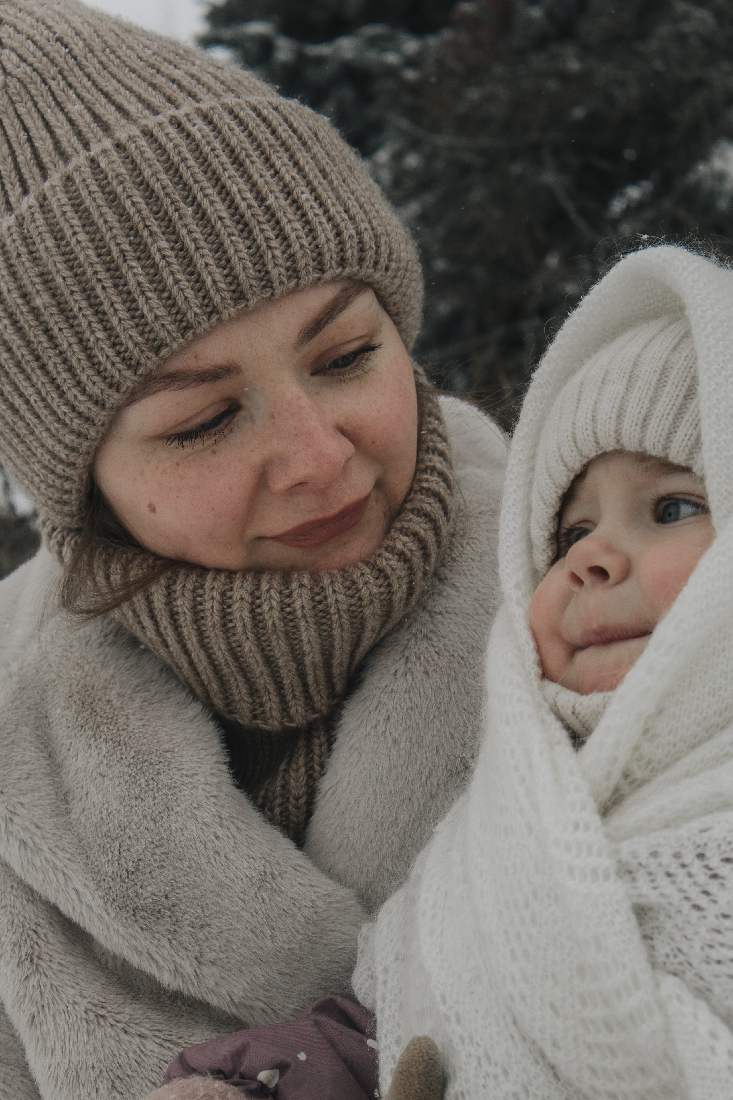 Зимняя фотосессия в парке. Семейный и женский фотограф Москва Юлия Левада