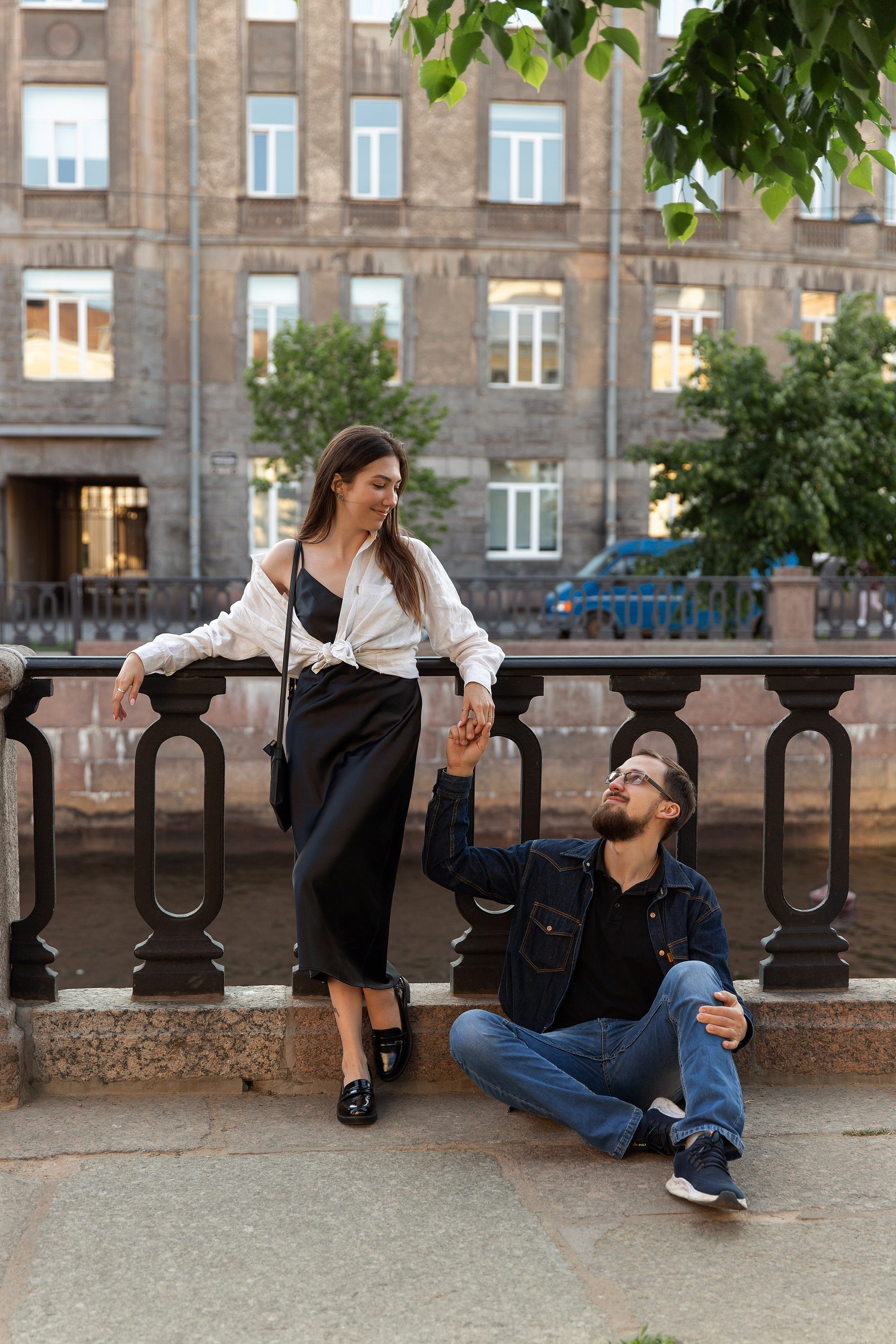 Фотосессия истории любви в центре Петербурга. Свадебный и портретный фотограф в Санкт-Петербурге Надежда Чечулина