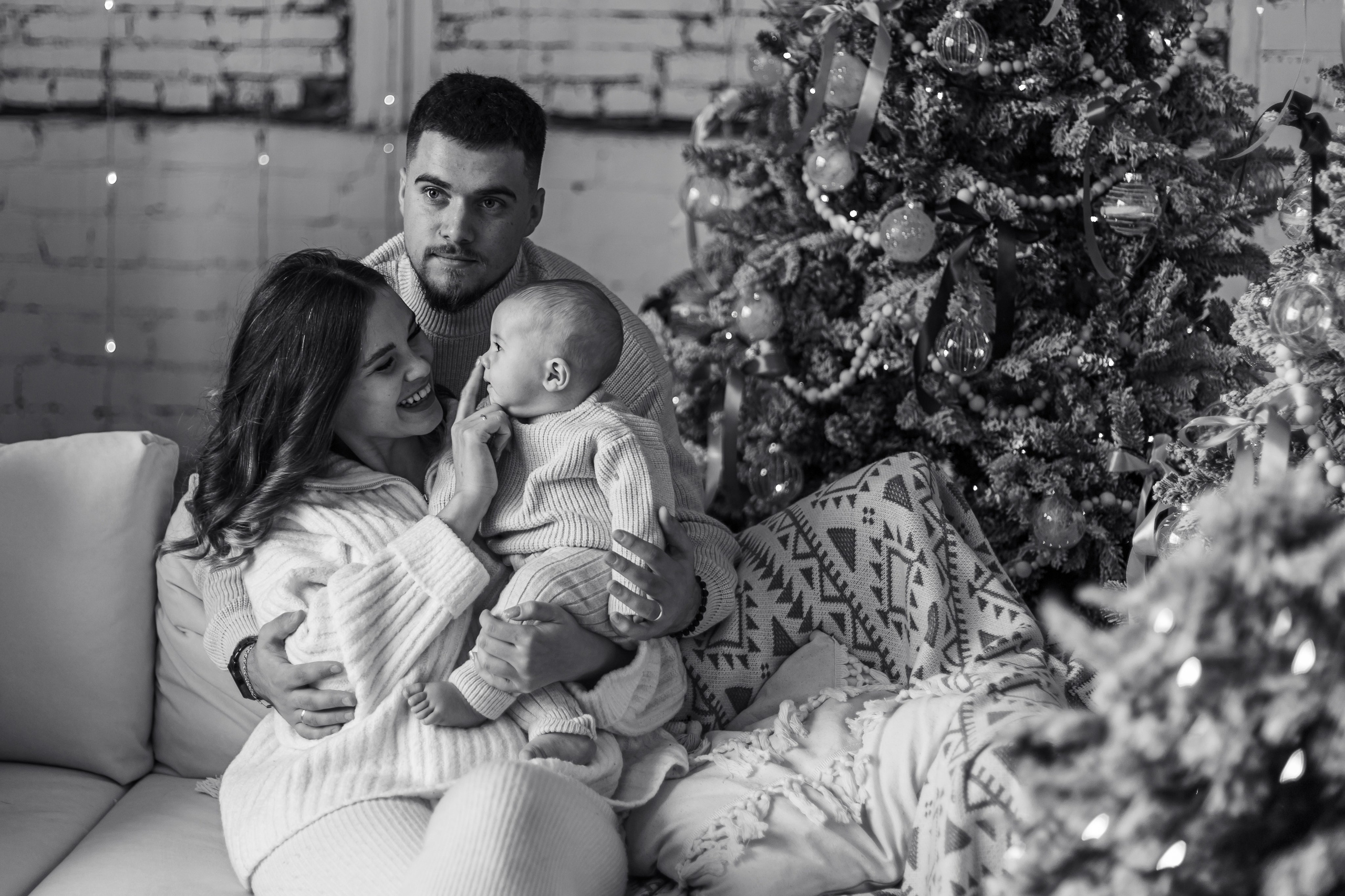 Семейная Новогодняя фотосессия. Семейный и детский фотограф в Хабаровске Алевтина Проскурякова