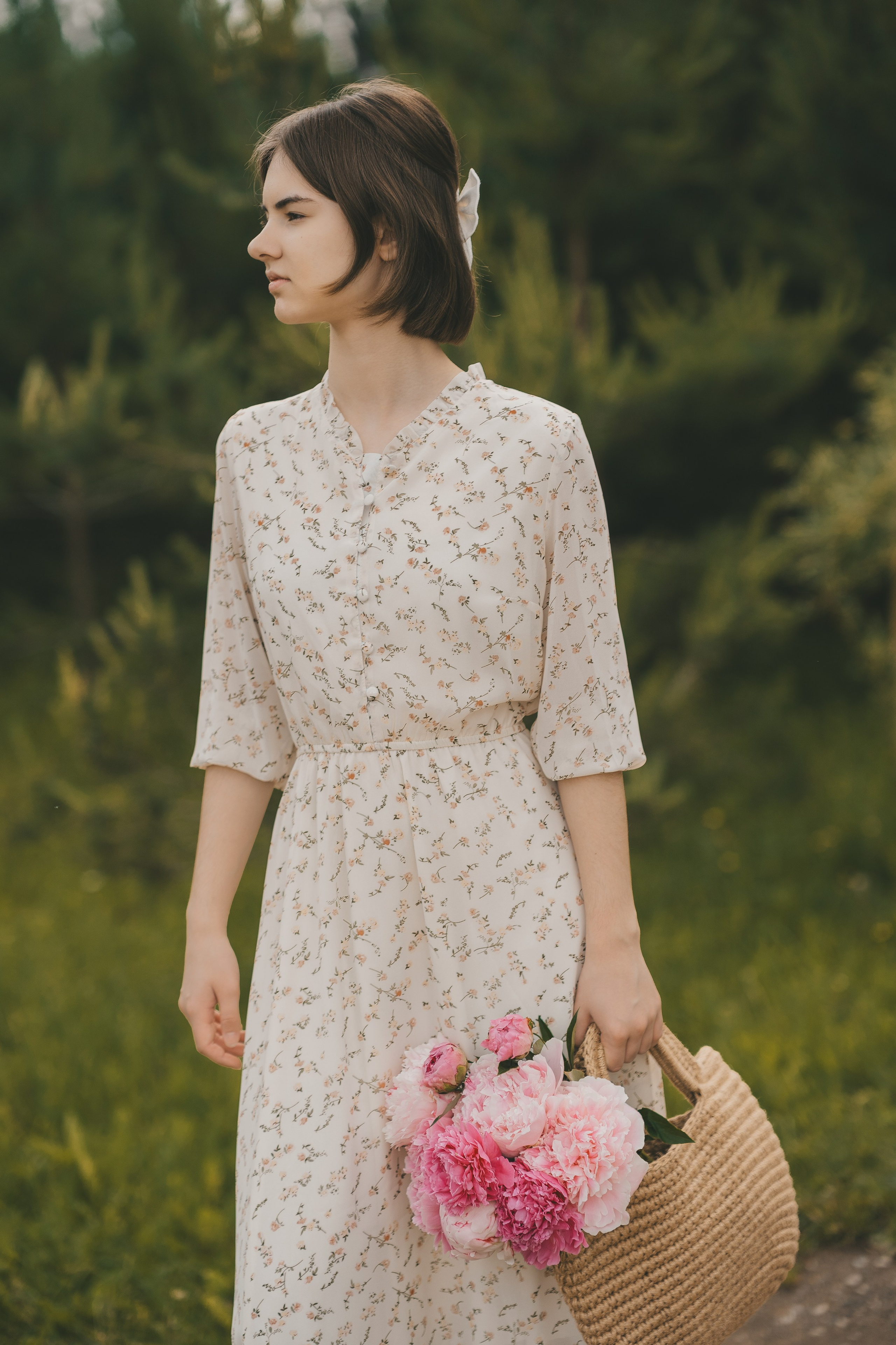 Маша и пионы. Семейный и детский фотограф в Сергиев Посаде, Хотьково Якимчук Любовь