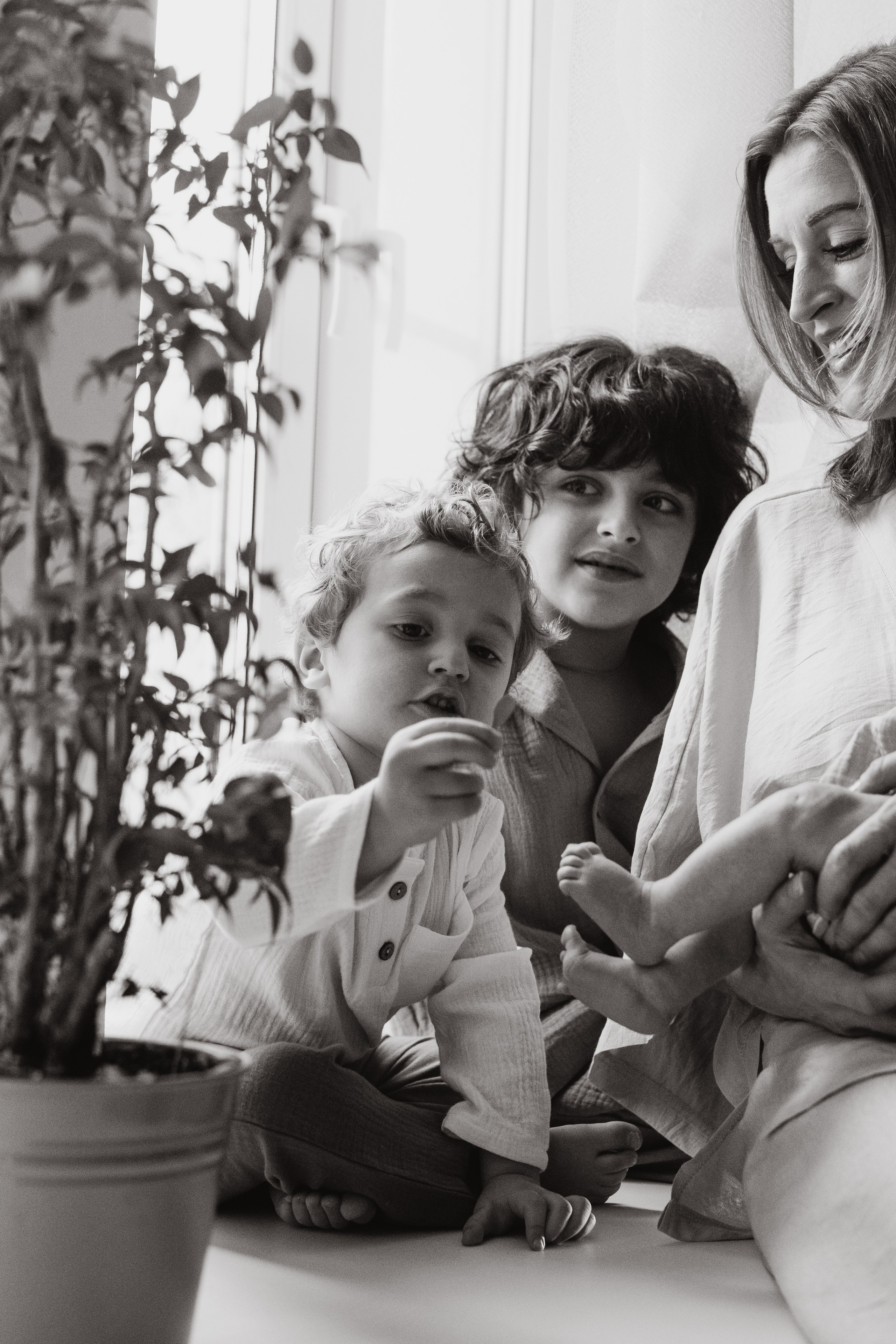 Многодетная мама. Семейный, ньюборн фотограф, фотограф на роды в Москве, Виктория Тюльдюкова