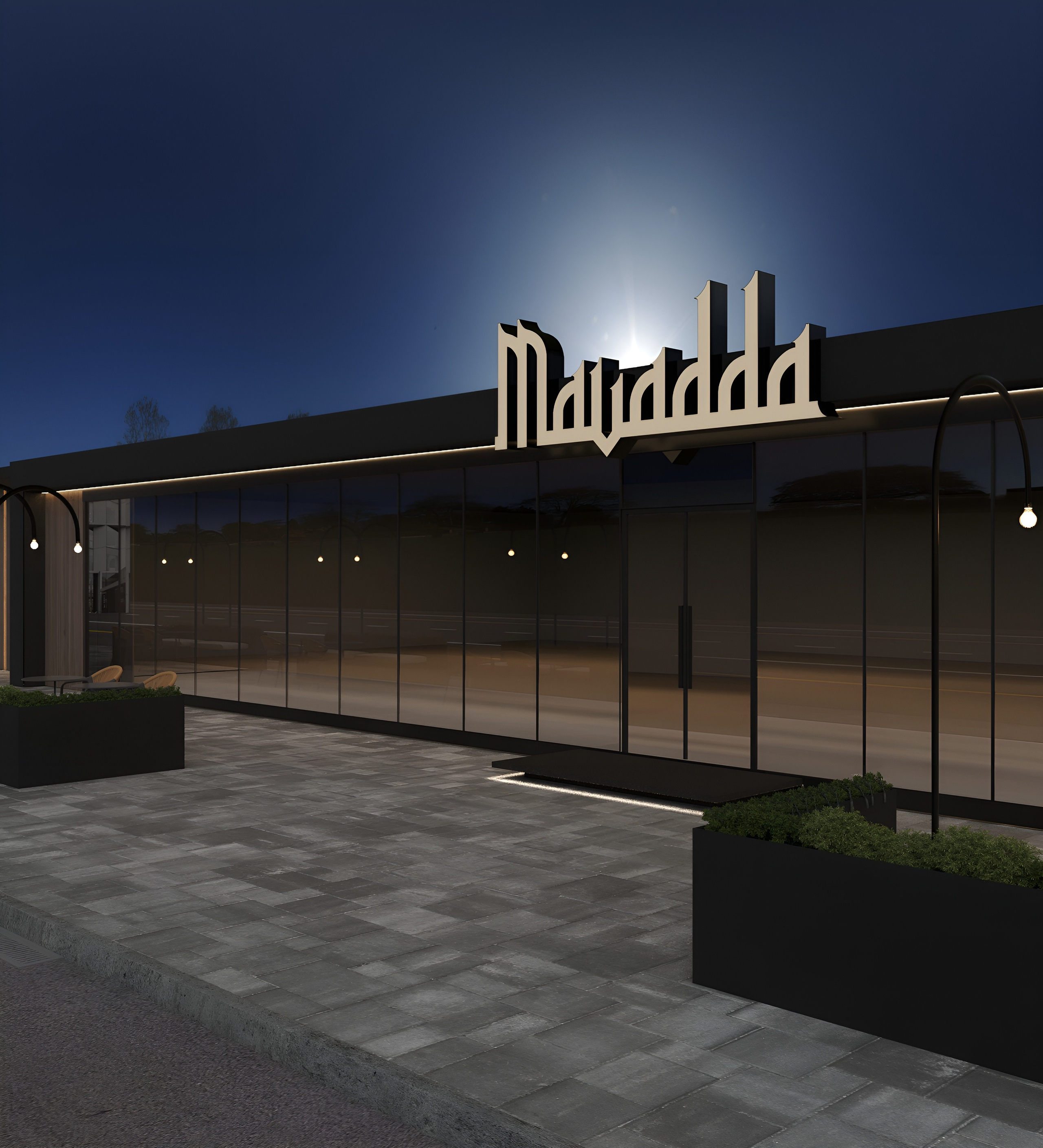 Мавадда ресторан. 3D Визуализация интерьеров жилых и коммерческих помещений