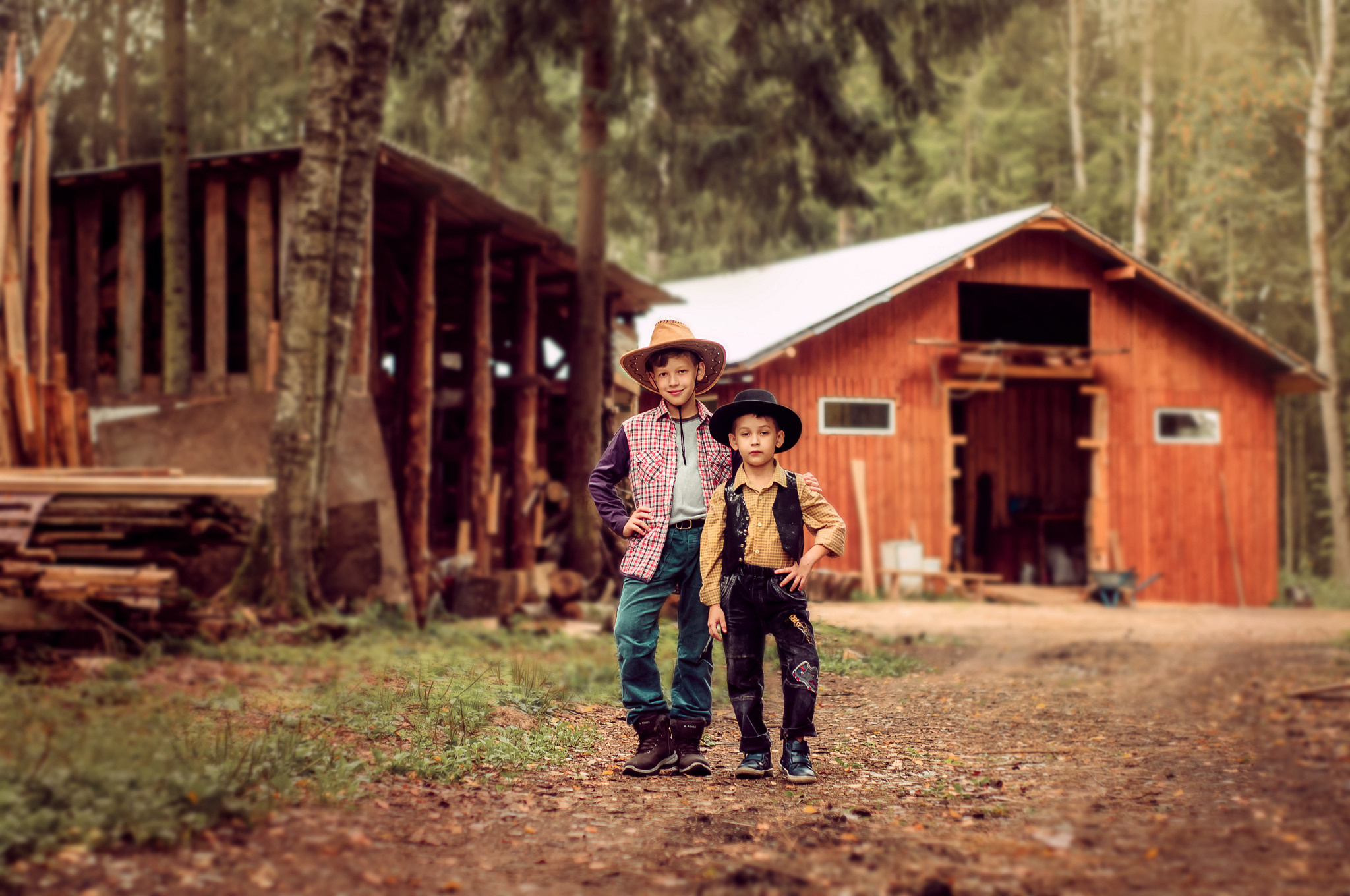 С лошадьми, в фермерском стиле. 🐴. Семейный и детский фотограф в Ярославле, Максимова Светлана