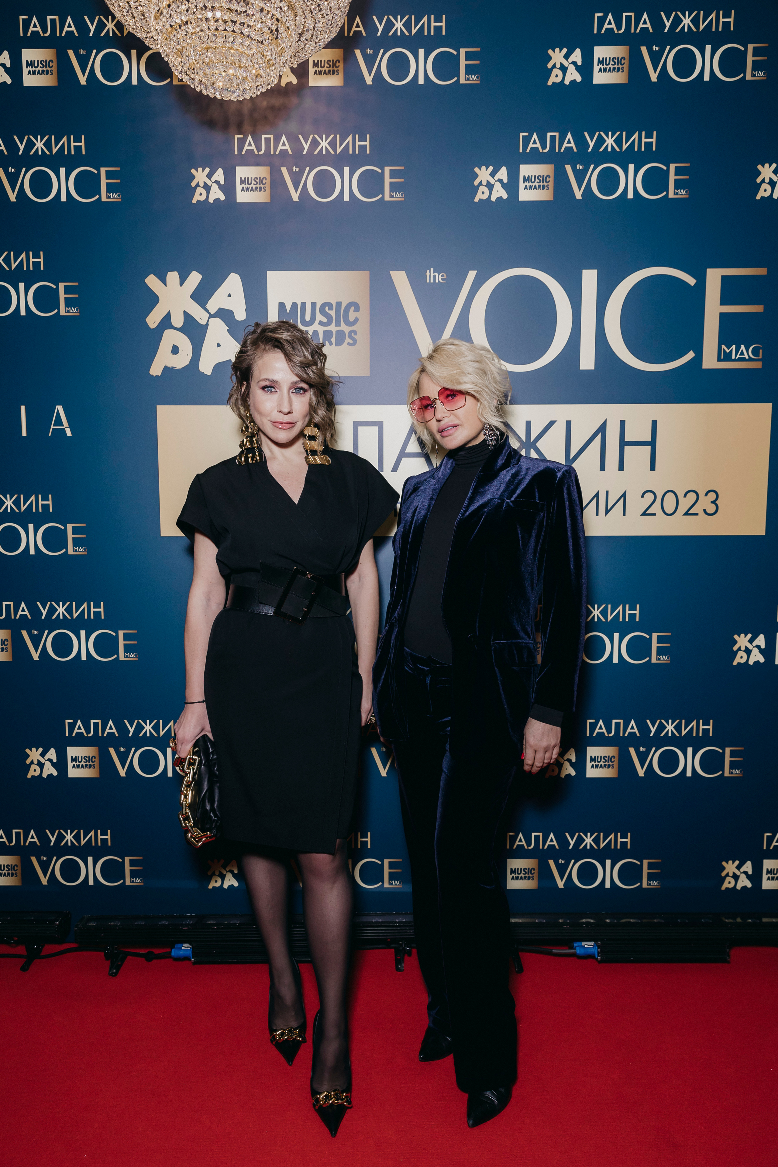 Юлия Барановская и Елена Боска на Гала-ужине the VOICE & ZHARA TV