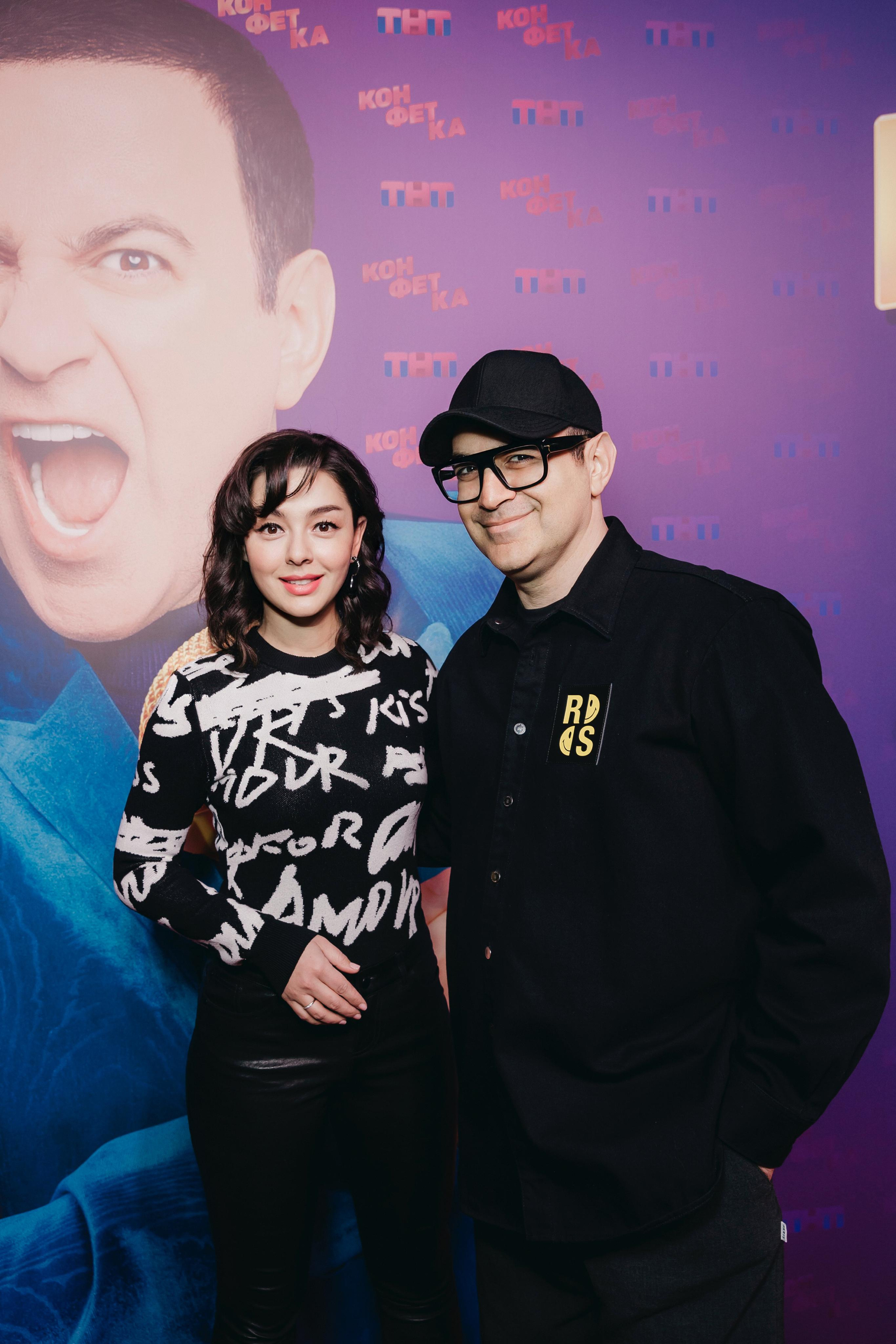 Марина Кравец и Гарик Мартиросян на закрытой Премьере шоу «КОНФЕТКА» на ТНТ