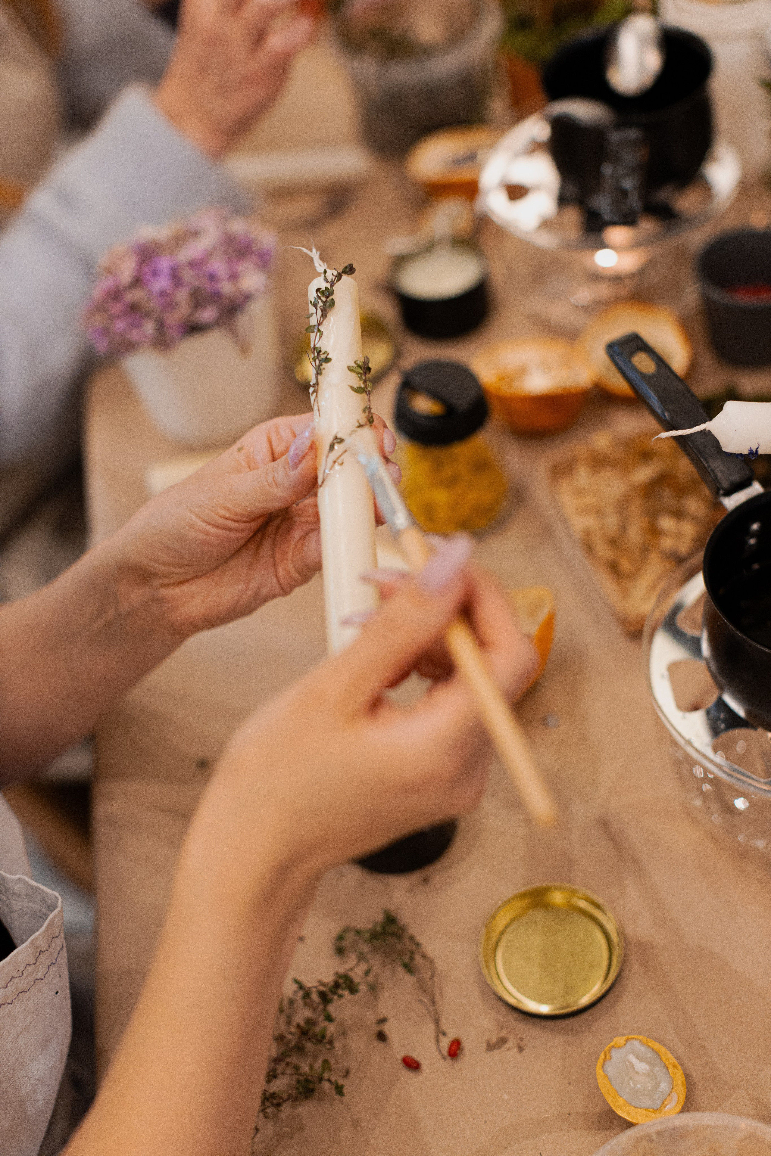 Мк свечи и венок (новогодний корпоратив). Анастасия Ракчеева Художник