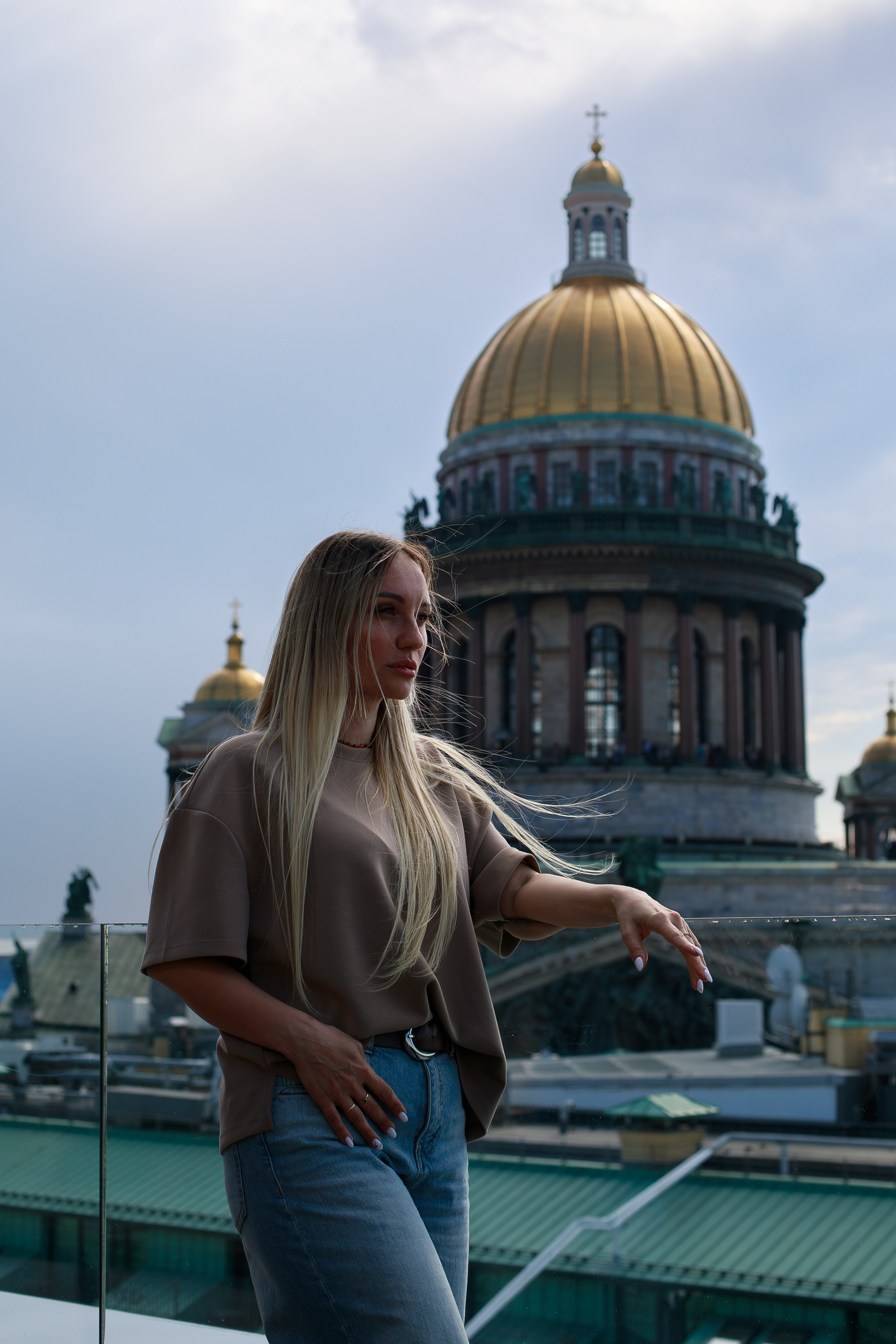 Прогулка у Исаакиевского собора с Анной. Фотограф в Санкт-Петербурге Таня Михайлова