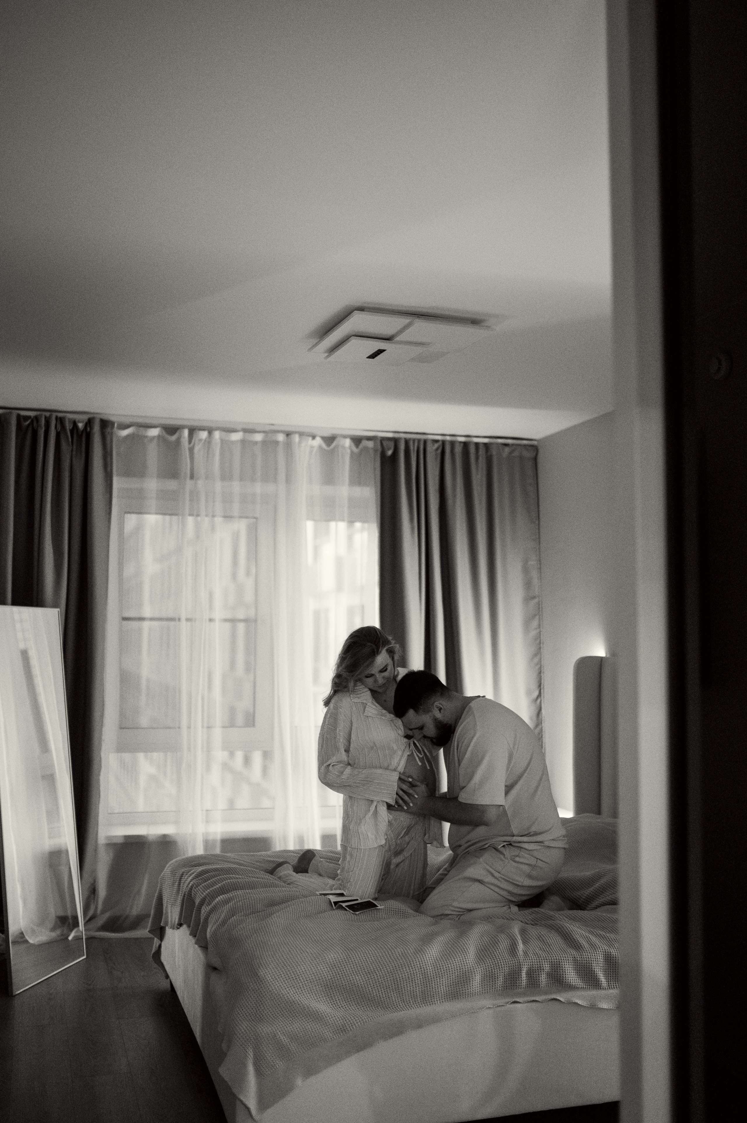 Домашняя фотосессия беременности. Семейная фотосессия Бутово Москва фотограф Алина Морщагина