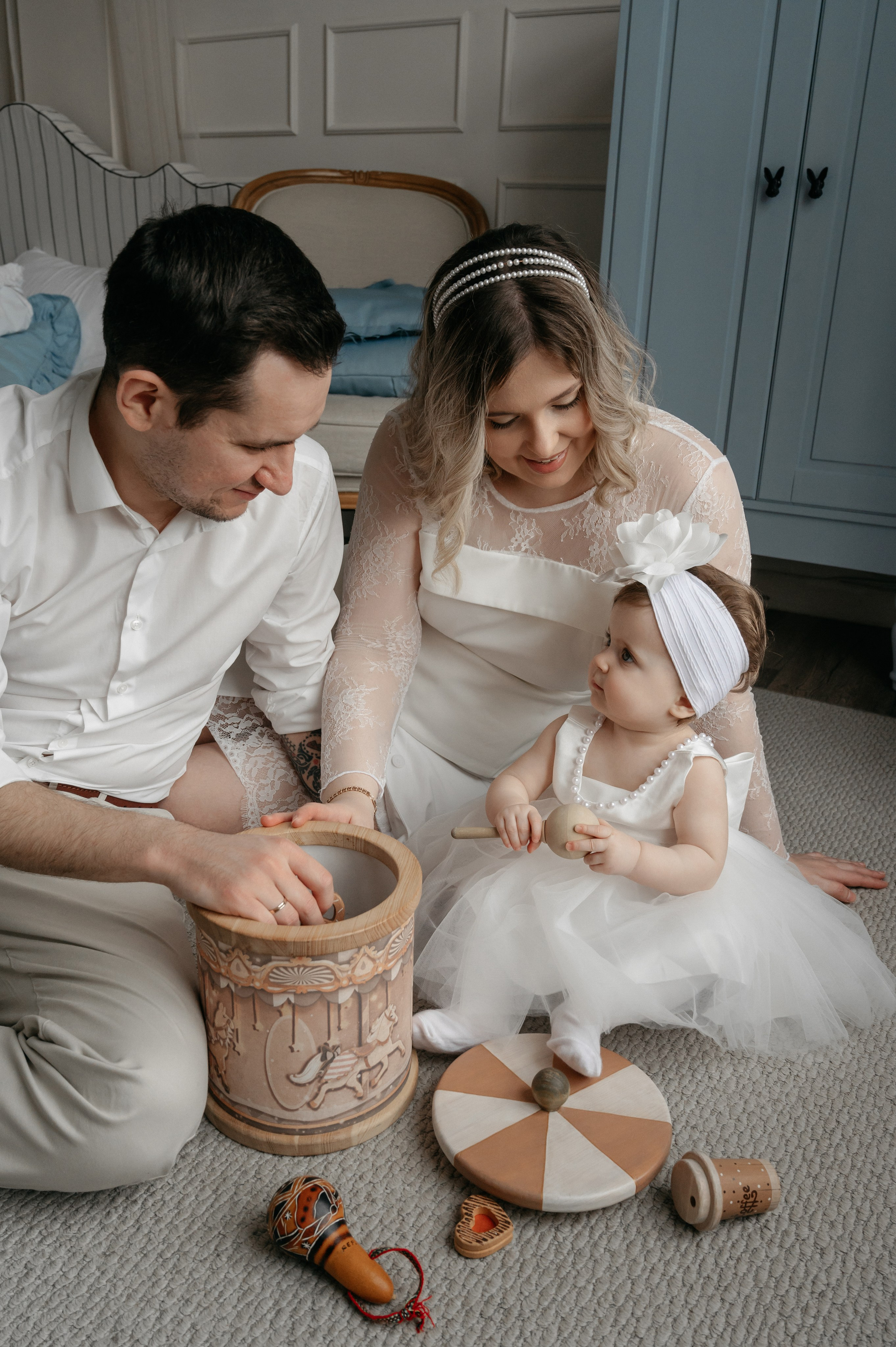 Годовасие малышки Киры в студии. Свадебный фотограф Мария Строгонова