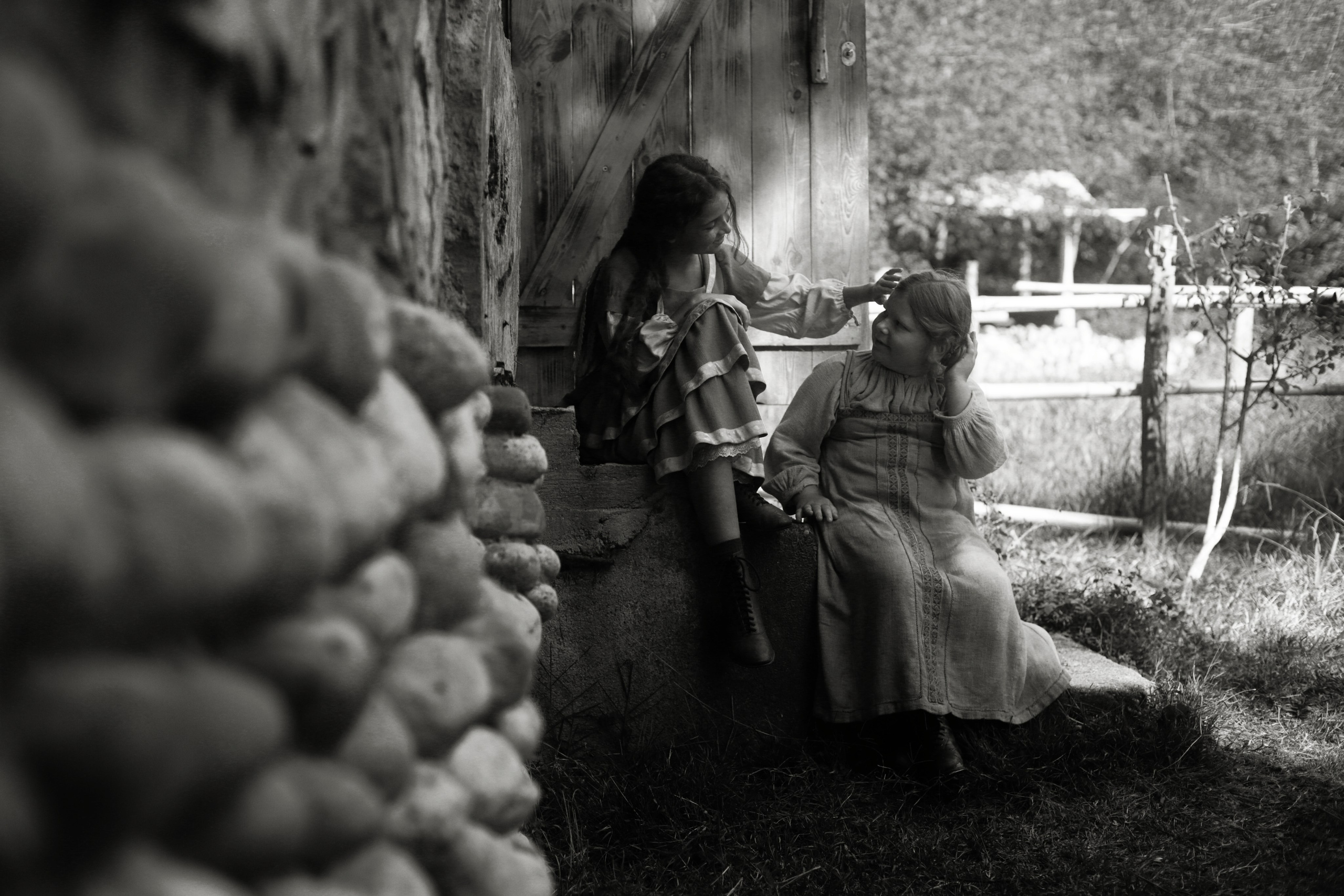 Кинематографическая съемка. Старик и дети. Ekaterina Beridze