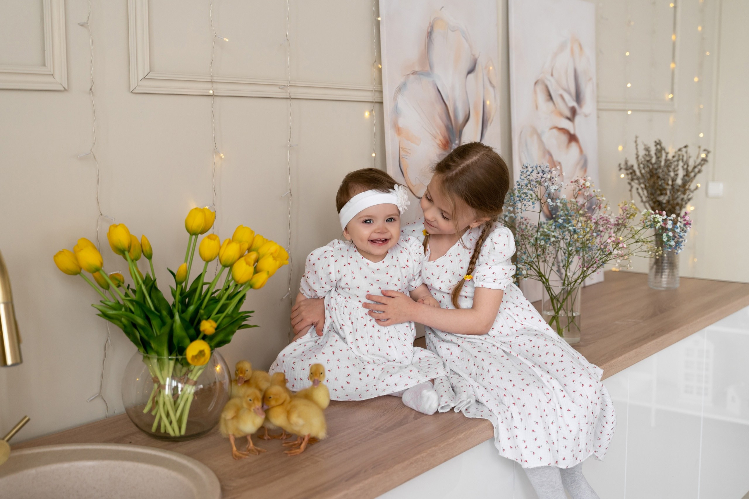 Платья Family look. Фотостудия Малина в городе Улан-Удэ. Фотограф Ирина Жарникова