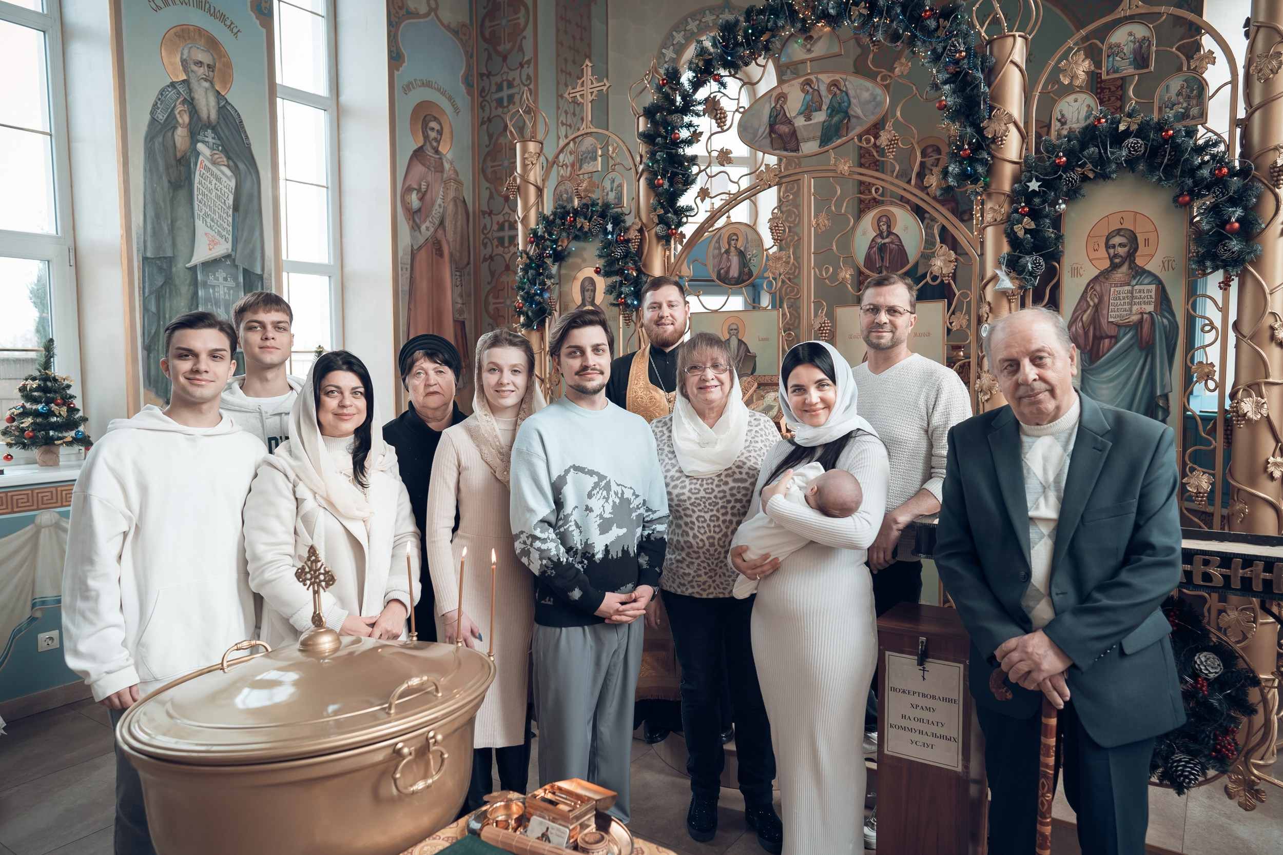 Крещение в храме ап.Андрея Первозванного г. Севастополь. Церковный фотограф Севастополь