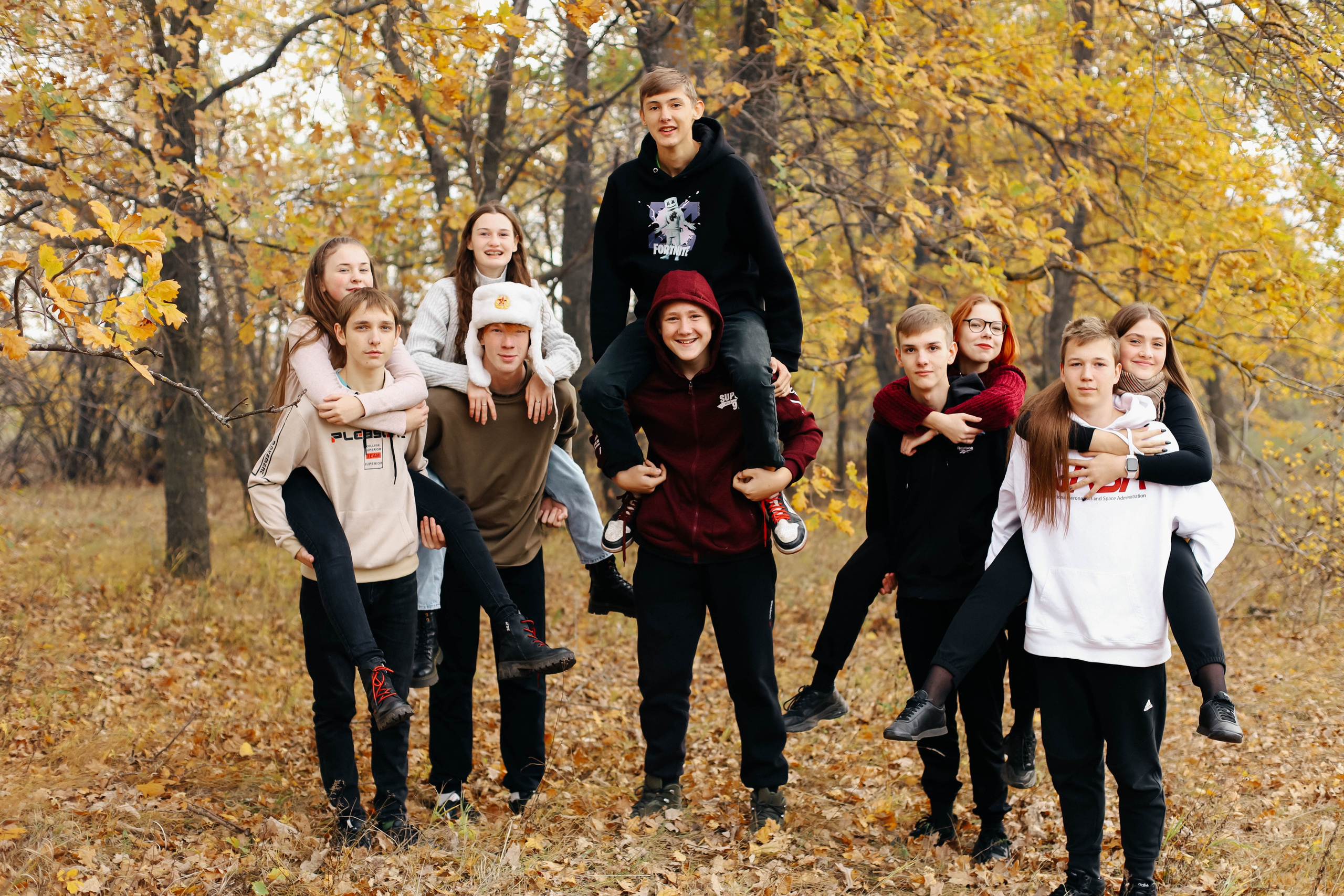 Осенняя фотосессия класса. Семейный и свадебный фотограф в Пензе Валерия Филюкова