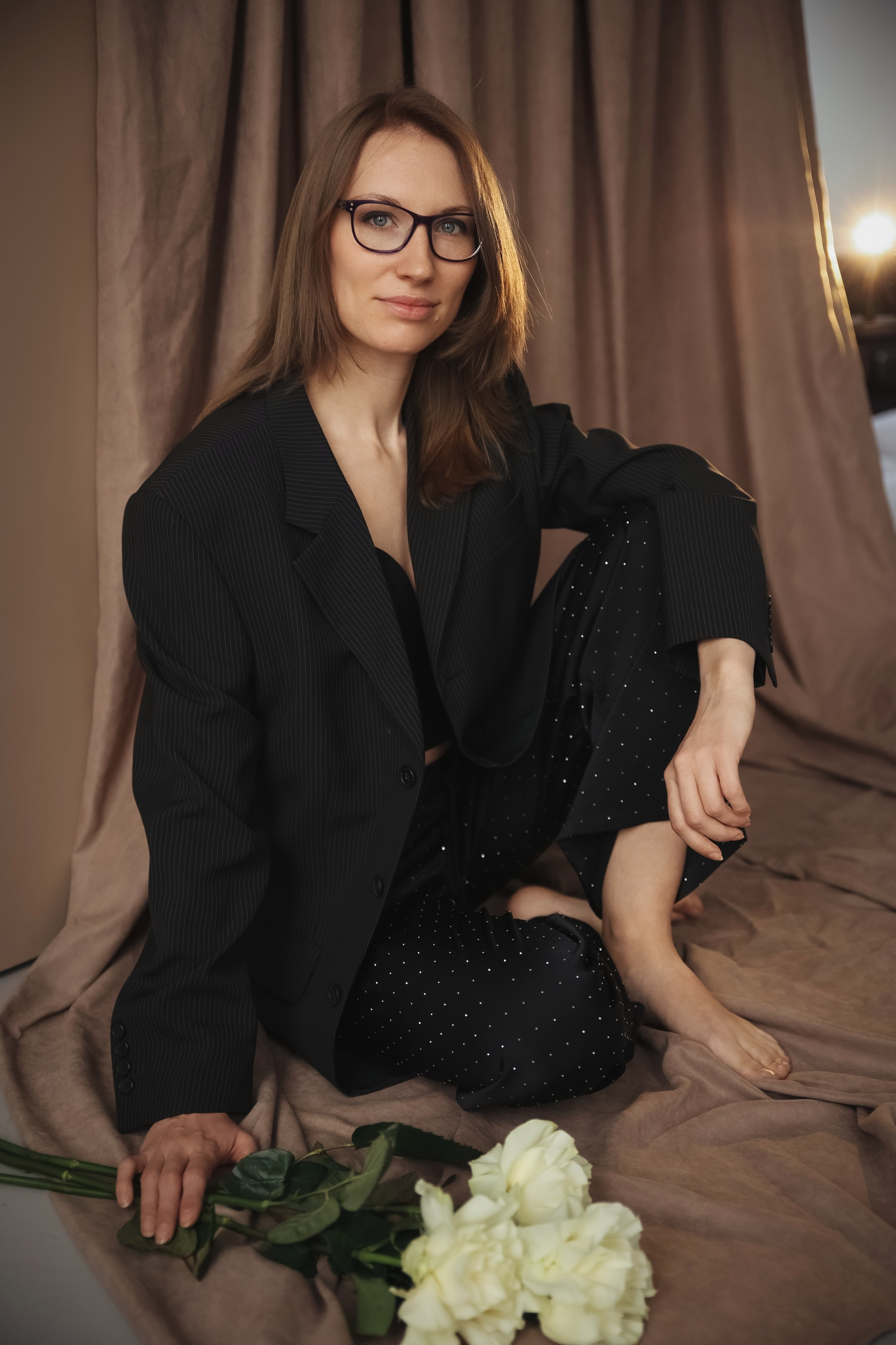 Индивидуальная фотосессия для девушки Женская фотосессия в студии. Фотограф Владимир Москва