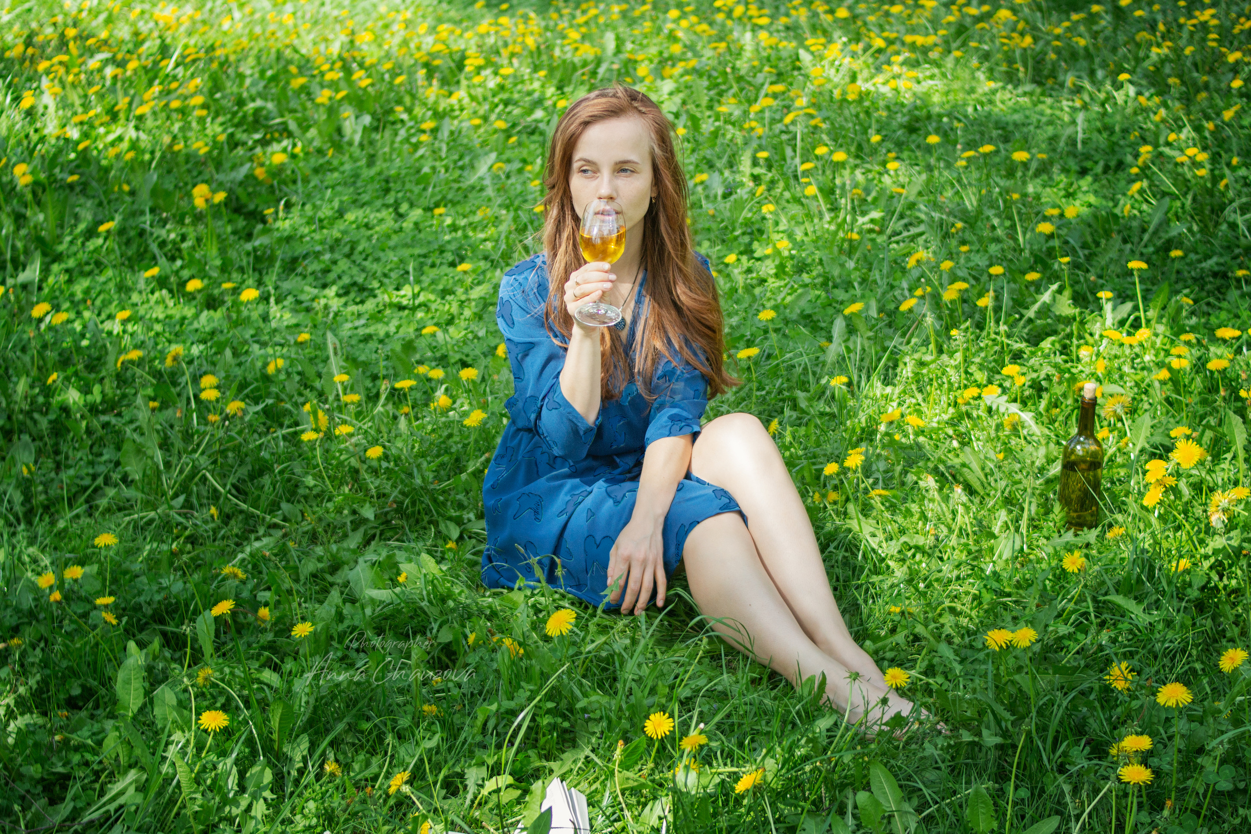 Вино из одуванчиков. Фотограф-ретушер Анна Чаузова