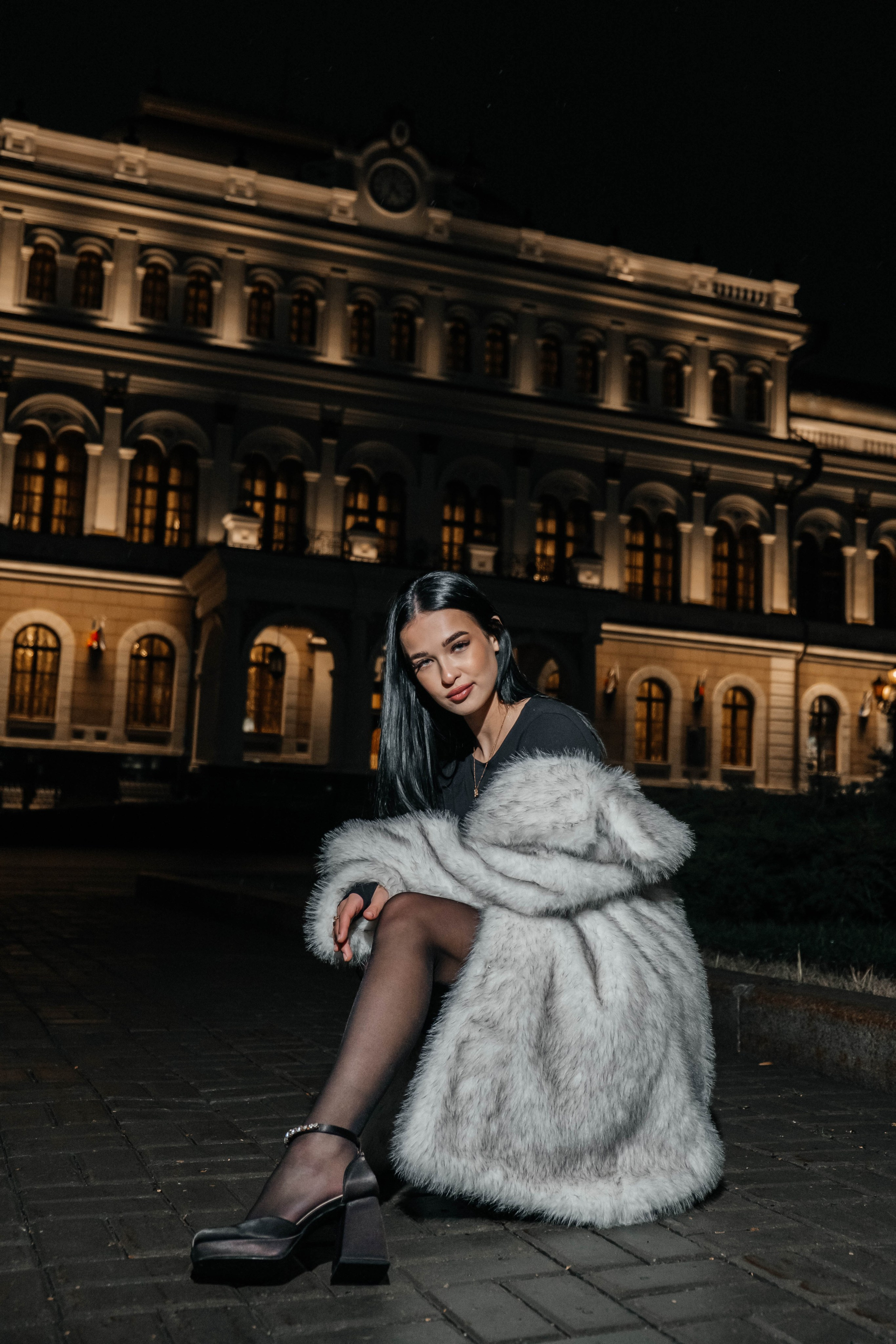 Ночь. Улица. Фонарь. Полина. Свадебный и портретный фотограф Казань | Белебей