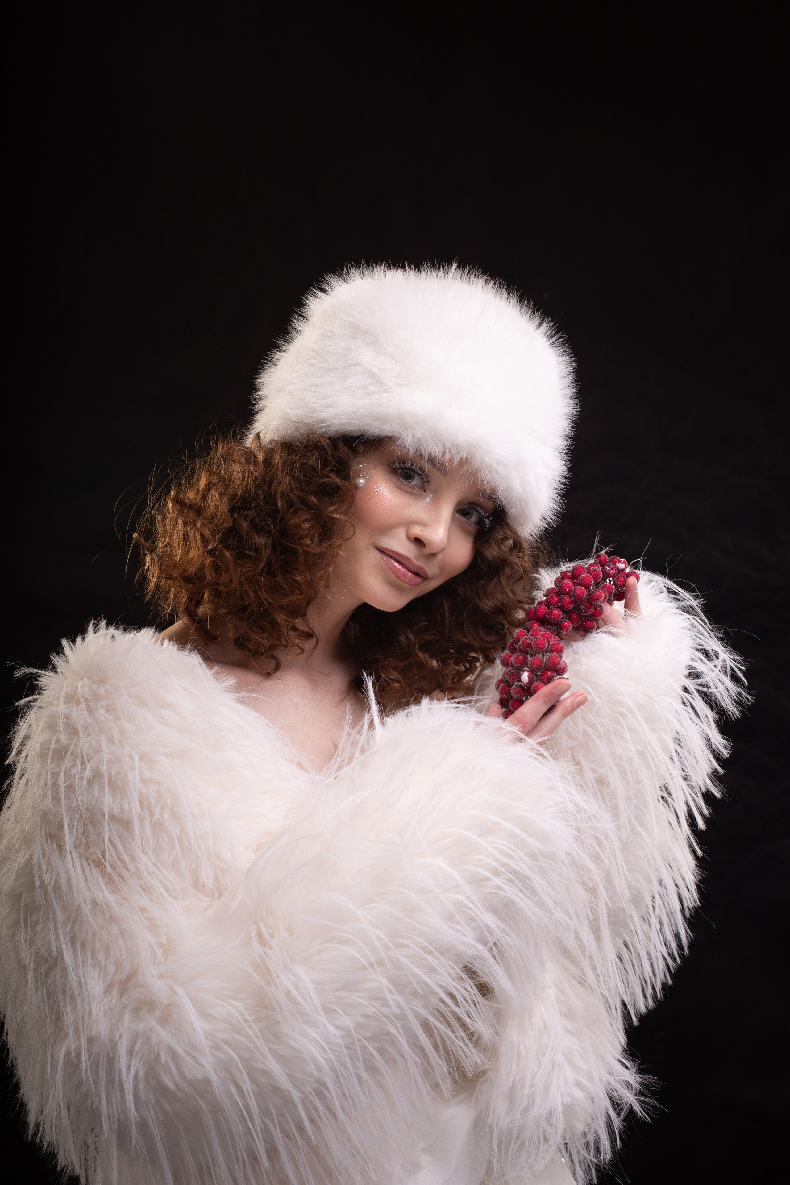 Индивидуальна зимняя фотосессия в студии. Фотограф Ставрополь Пятигорск Елизавета Дарина