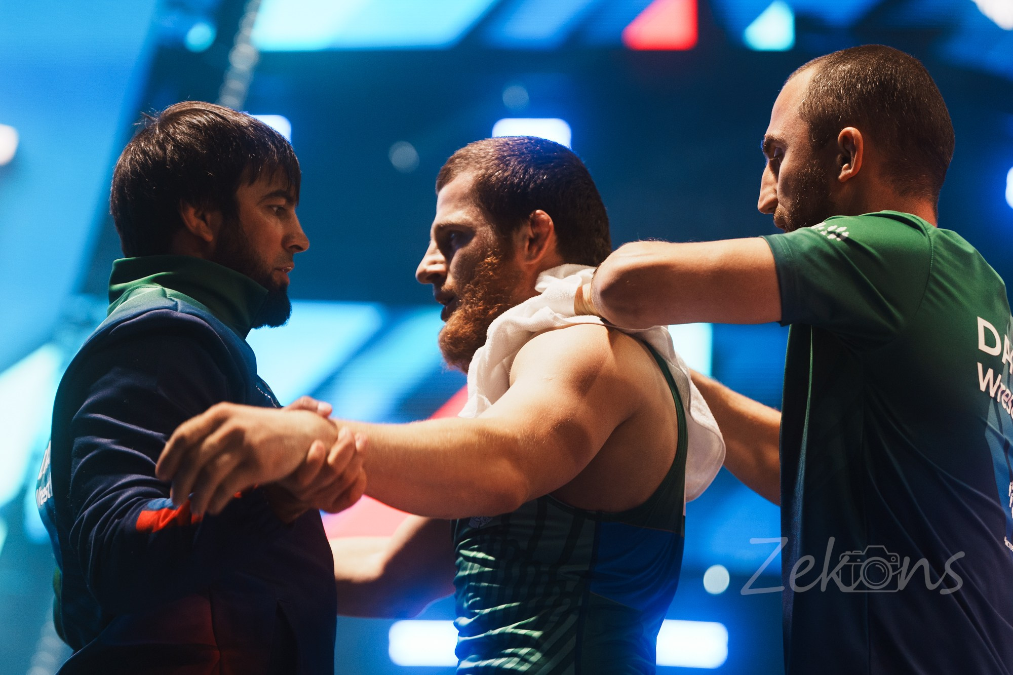 Чемпионат России по вольной борьбе 2025 (Москва). Zekons. Фото, видео, нейросети
