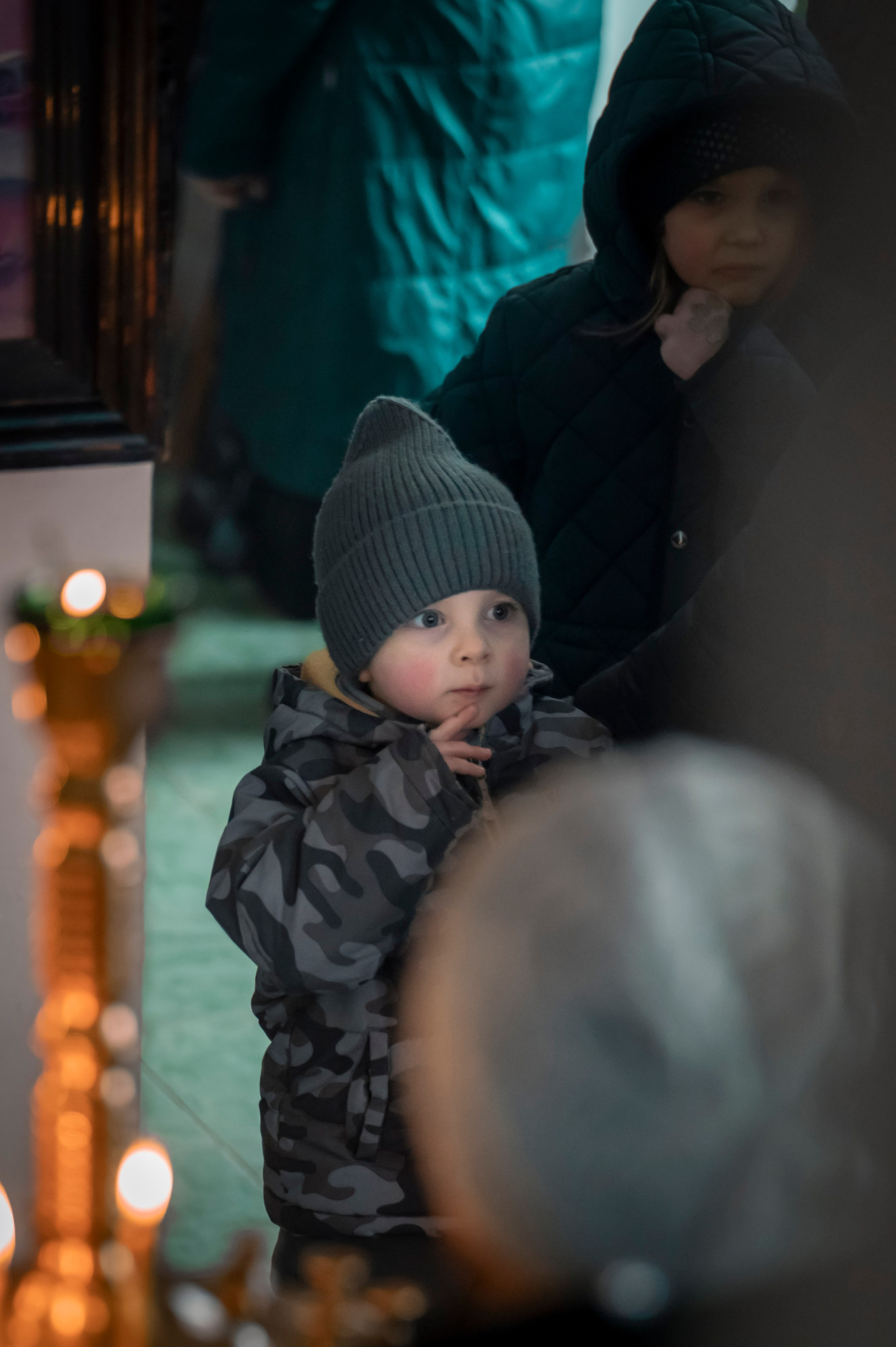 Никольский храм, г. Зерноград. Торжество Православия. Антон и Татьяна Денисенко — В храме