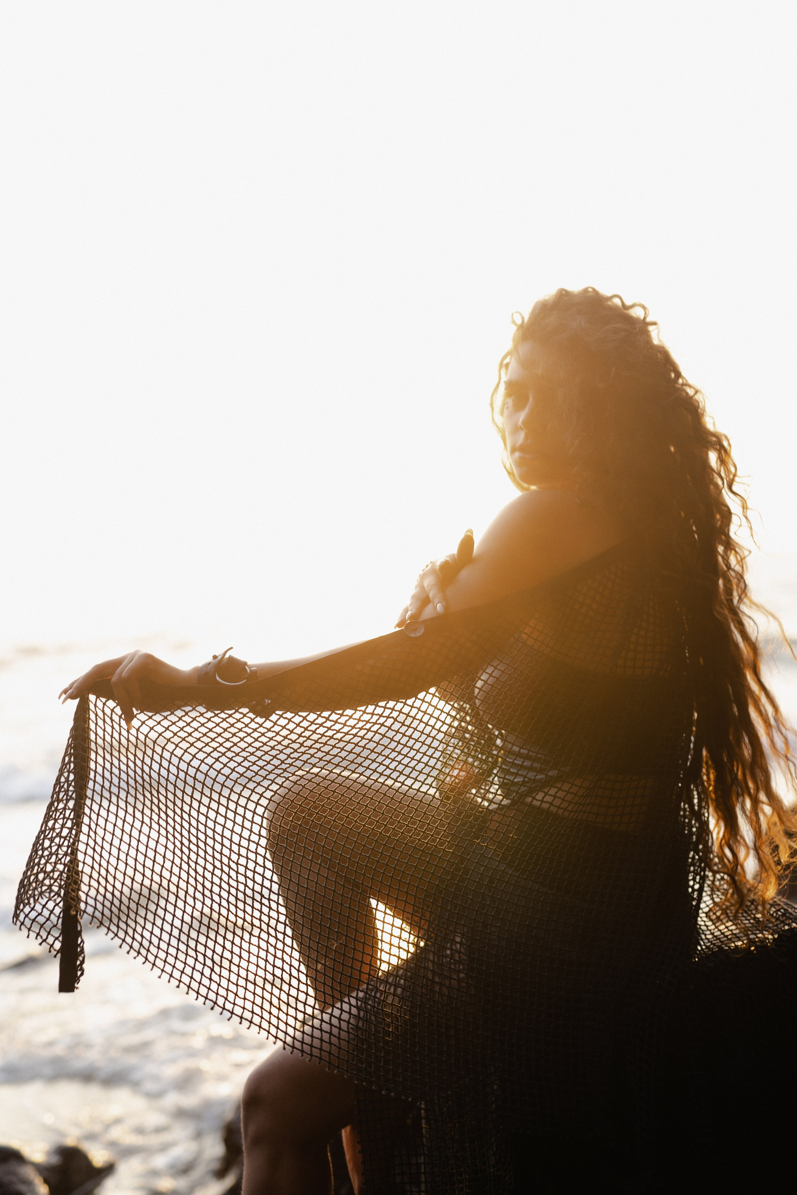 Ксения и море. Фотограф Аля Овчарова