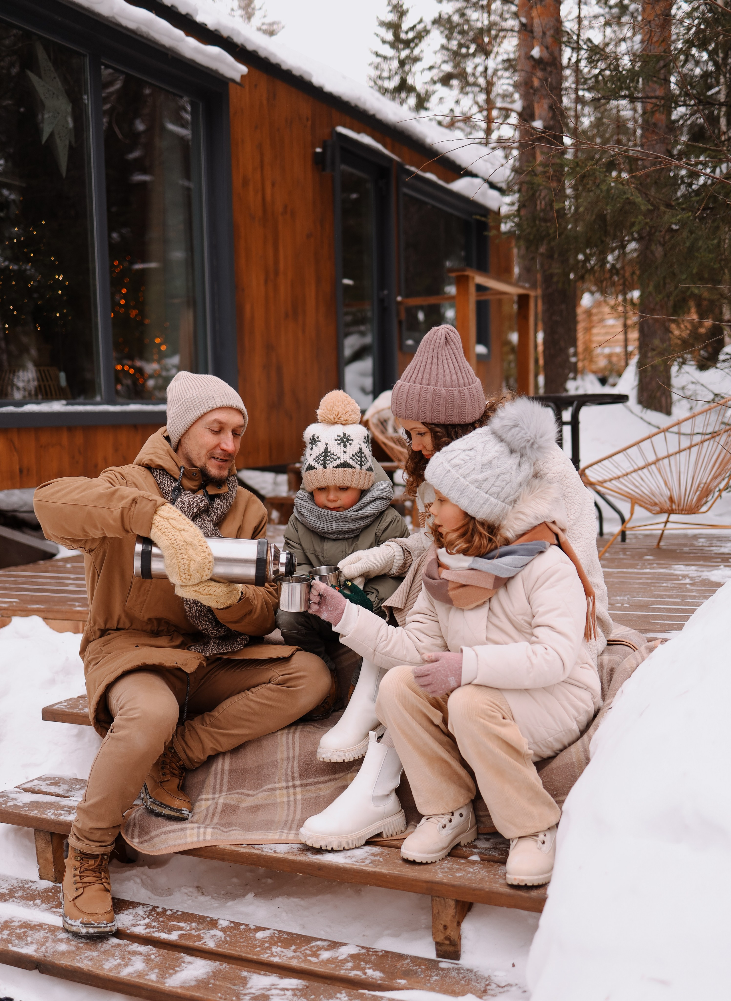 Семья, домик, зима. Marina Shakirova Photography