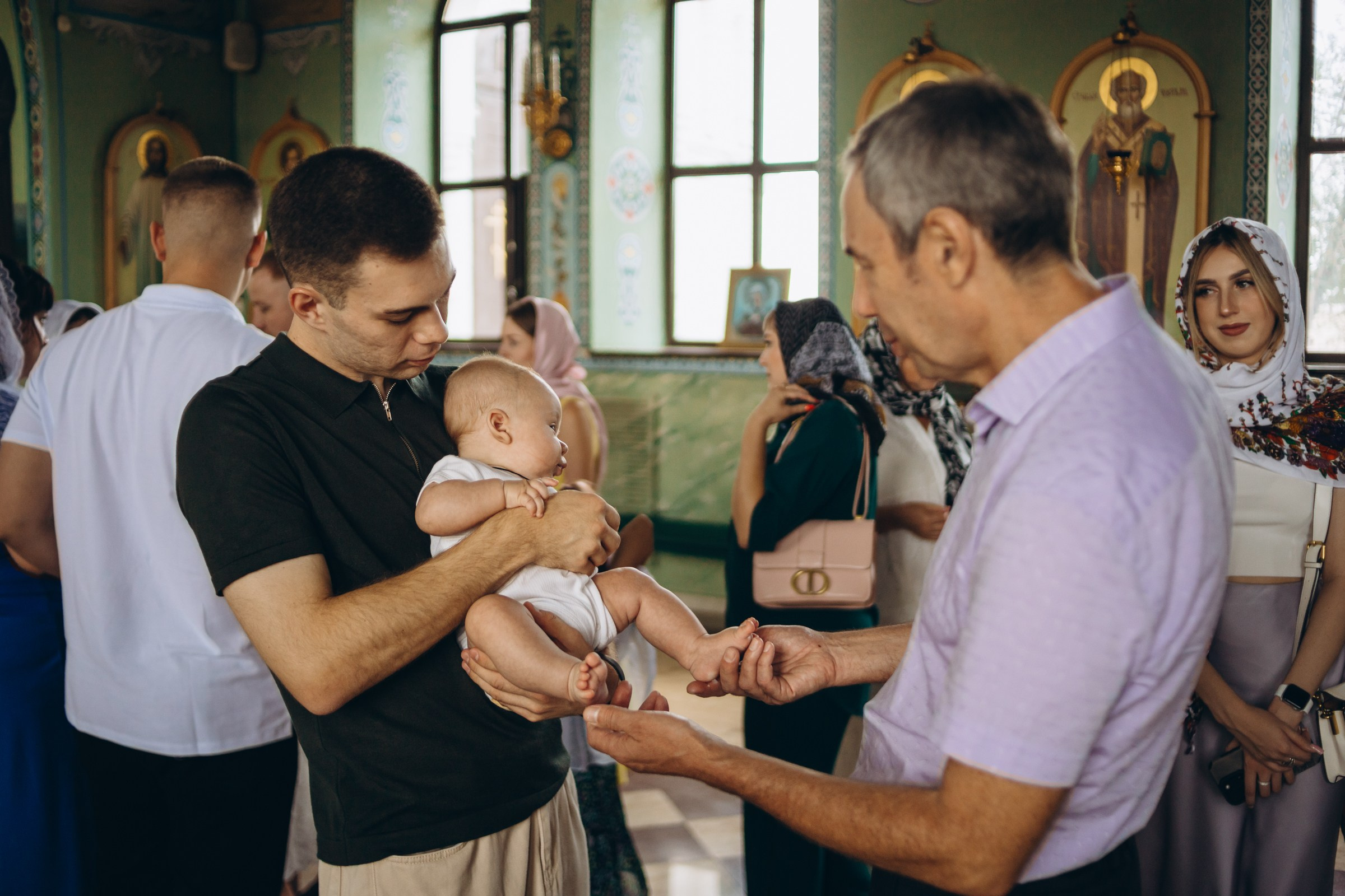 Крещение Мирона. Семейный фотограф в Волгодонске Краченцева Анна