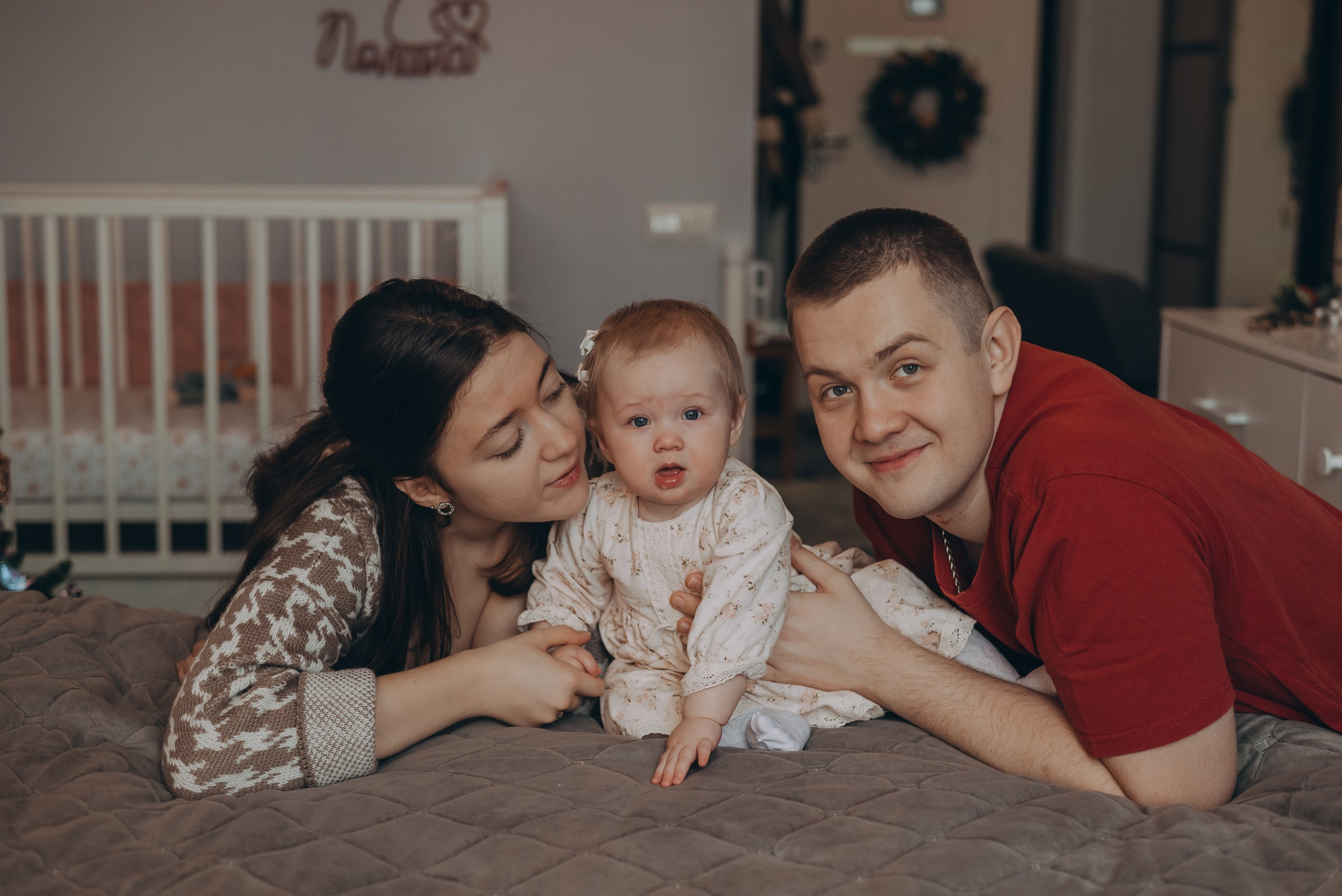 Домашняя новогодняя фотосессия. Семейный и детский фотограф Кущ Наташа