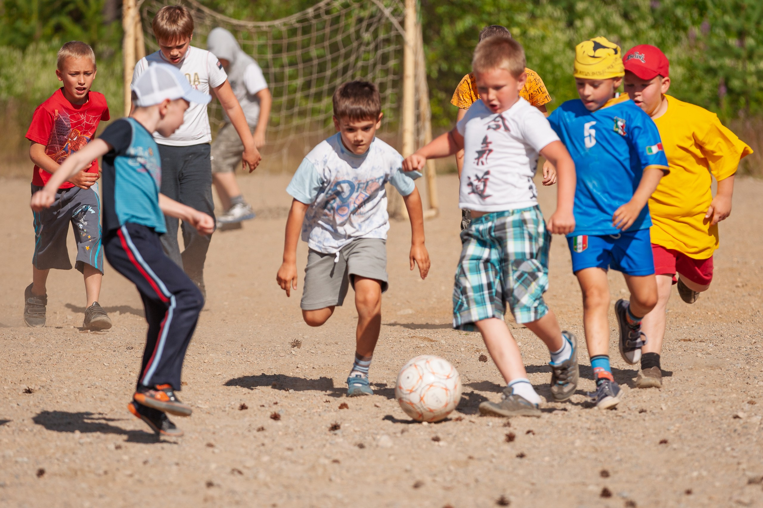 Летние тренировочные боры Школы Боевых Искусств «МОН» 2012 г. Карелия, футбол