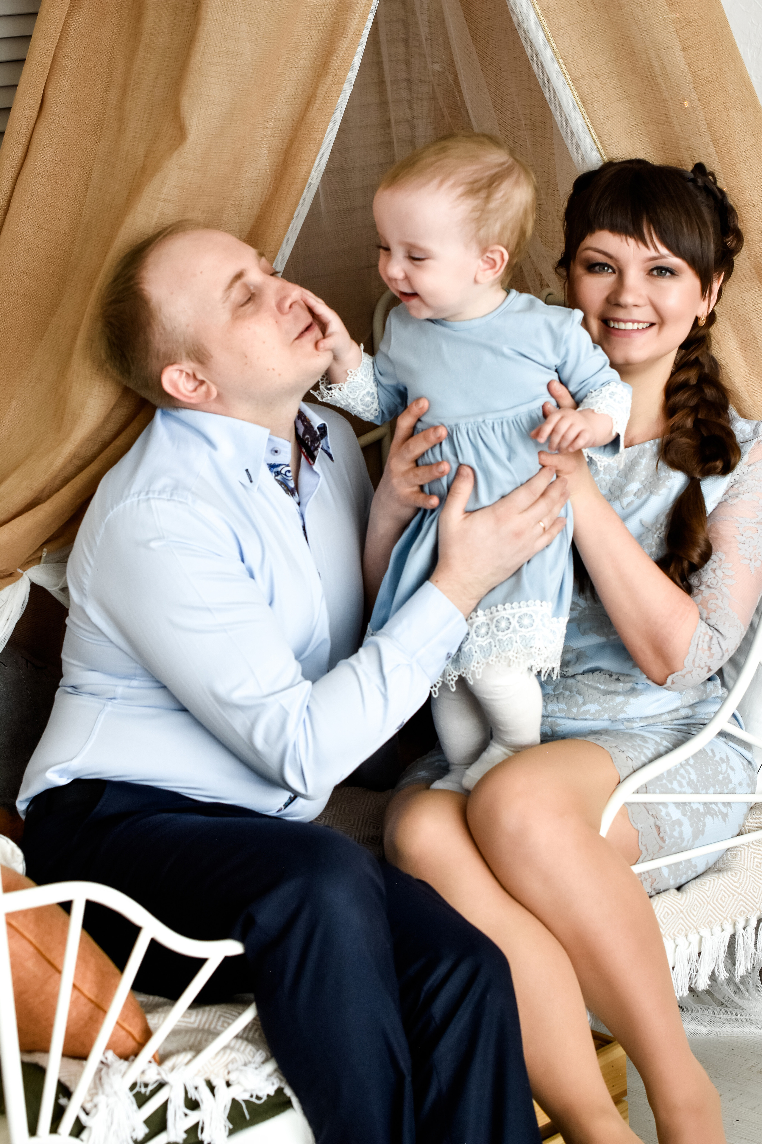 Семья Ольги, Николая и Любочки