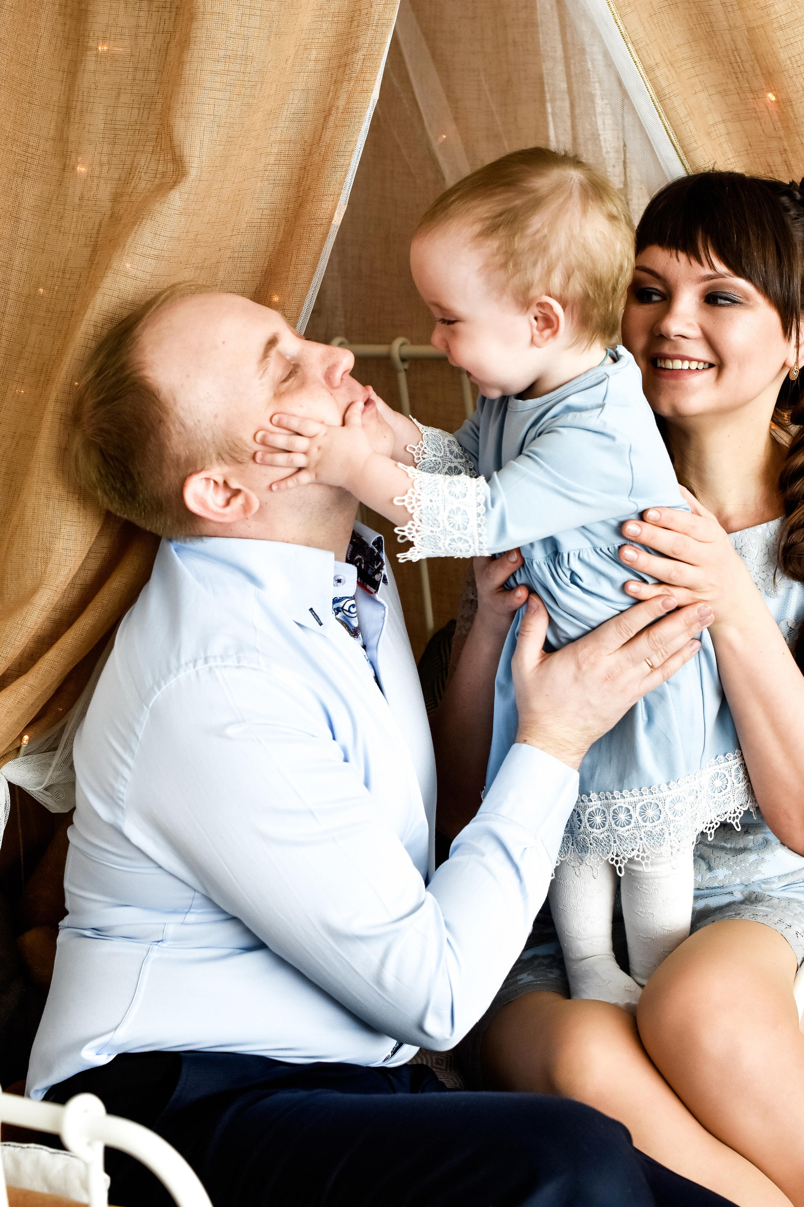 Семья Ольги, Николая и Любочки