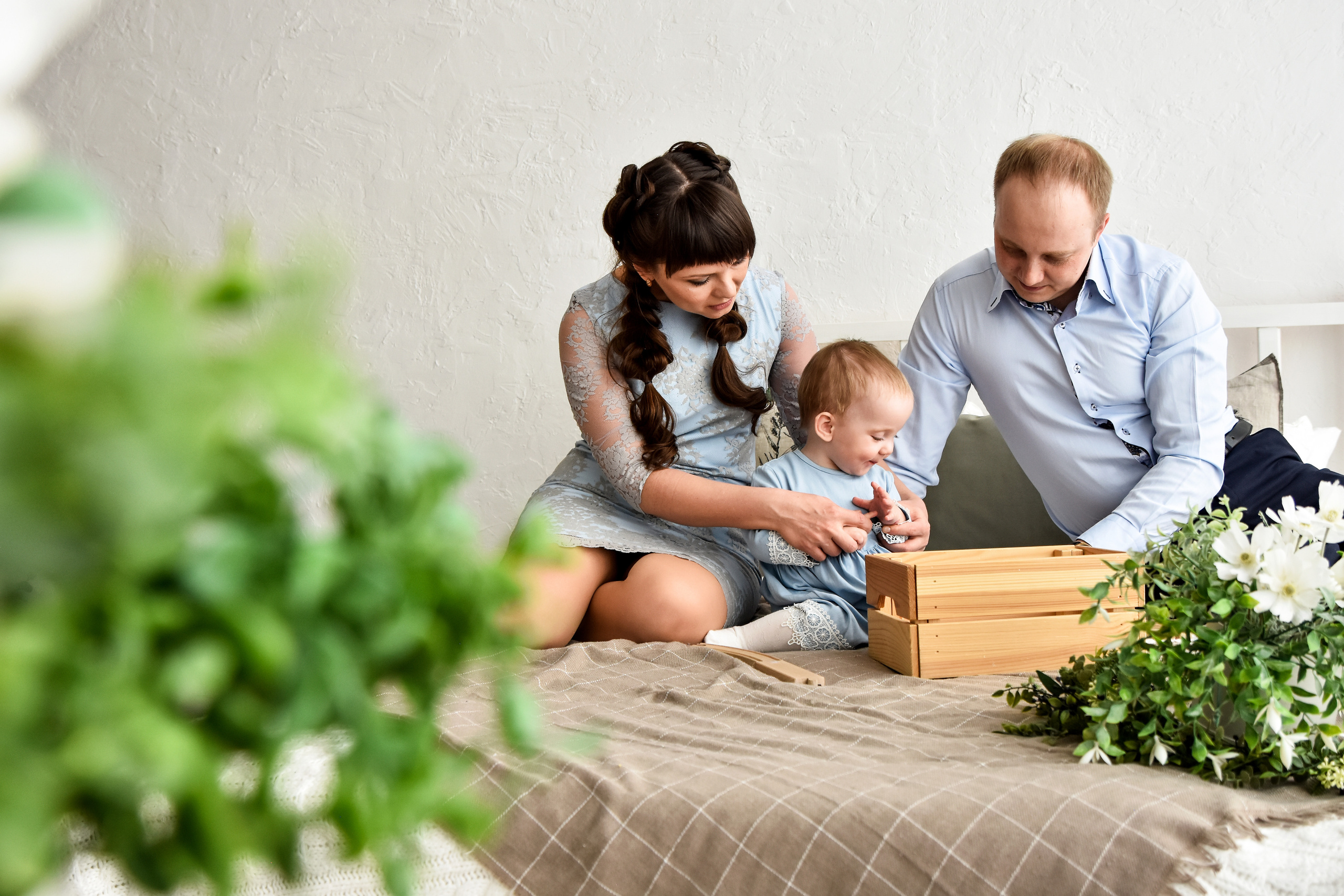 Семья Ольги, Николая и Любочки