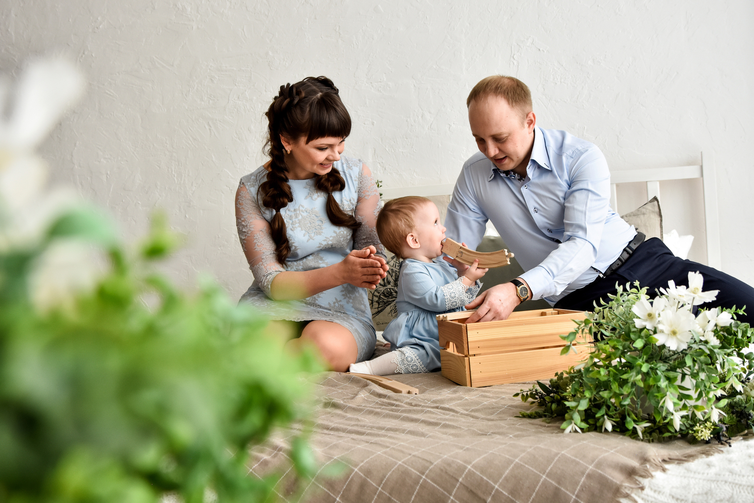 Семья Ольги, Николая и Любочки