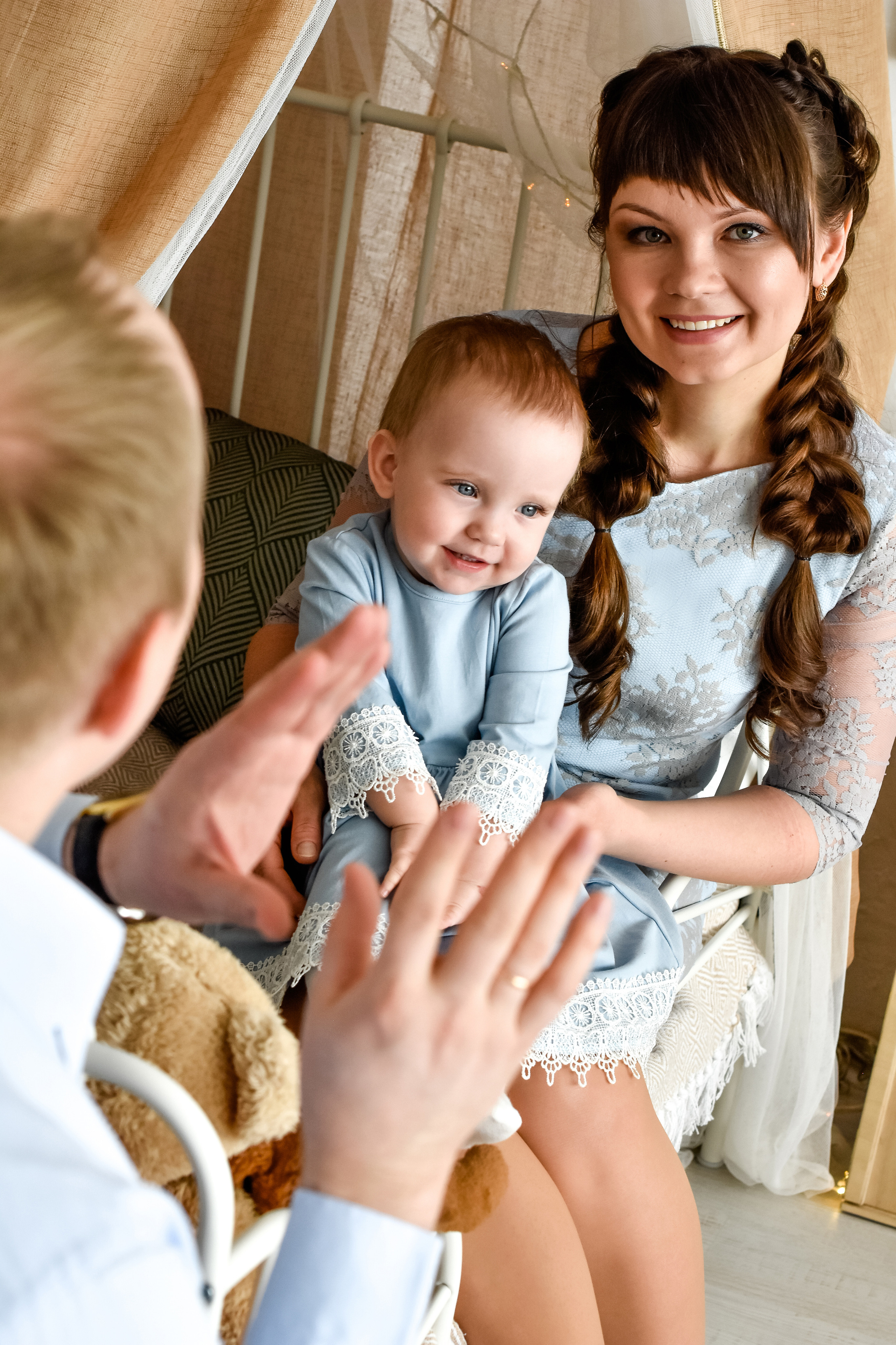 Семья Ольги, Николая и Любочки