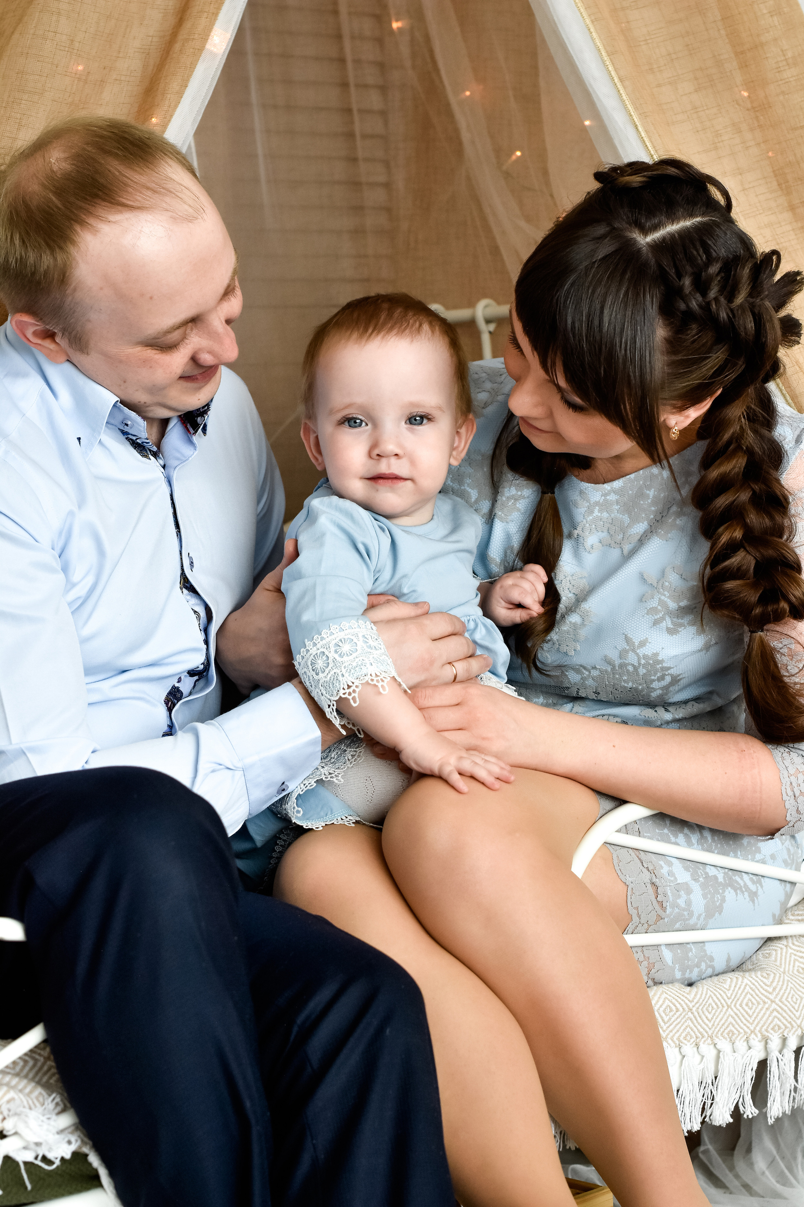 Семья Ольги, Николая и Любочки