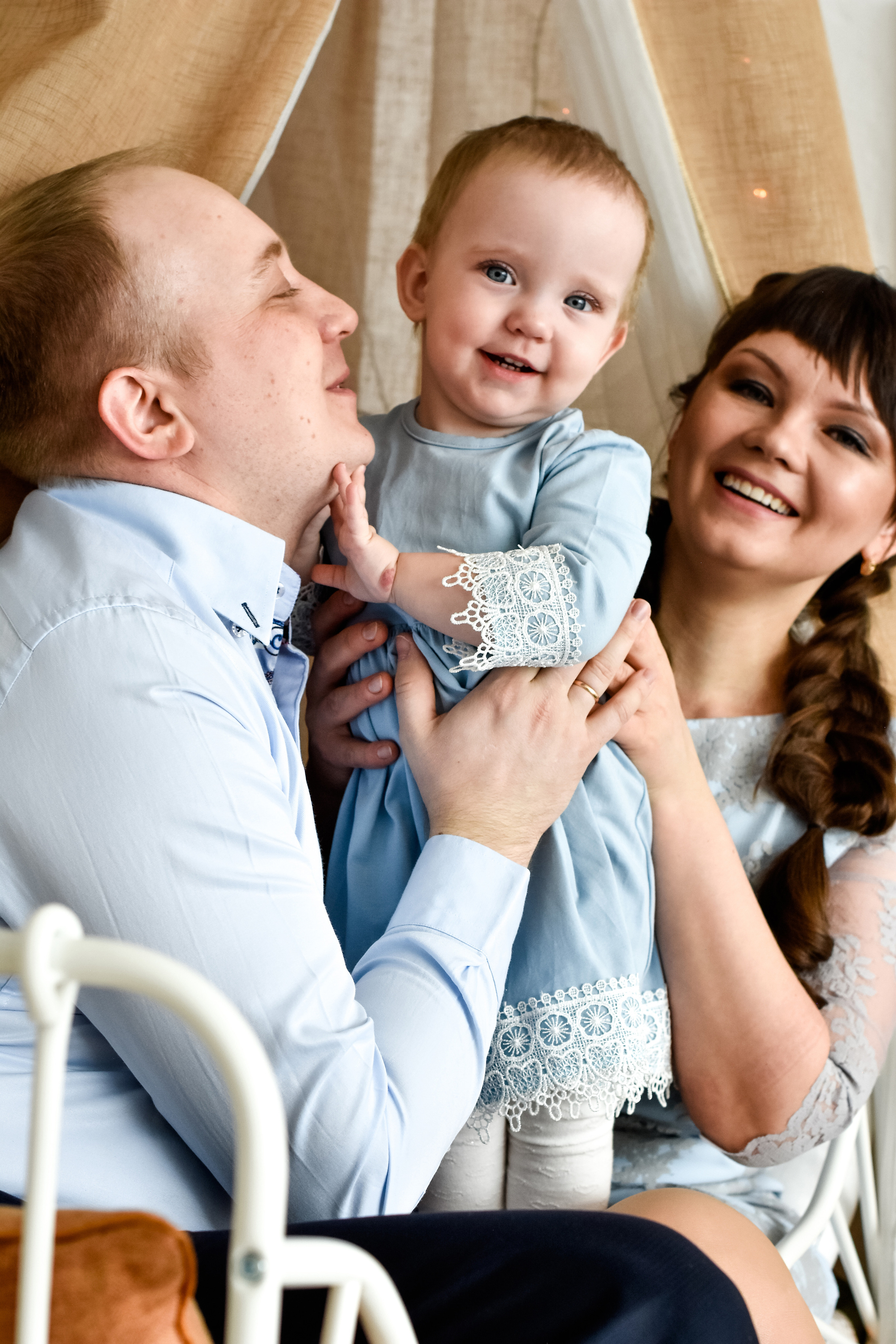 Семья Ольги, Николая и Любочки