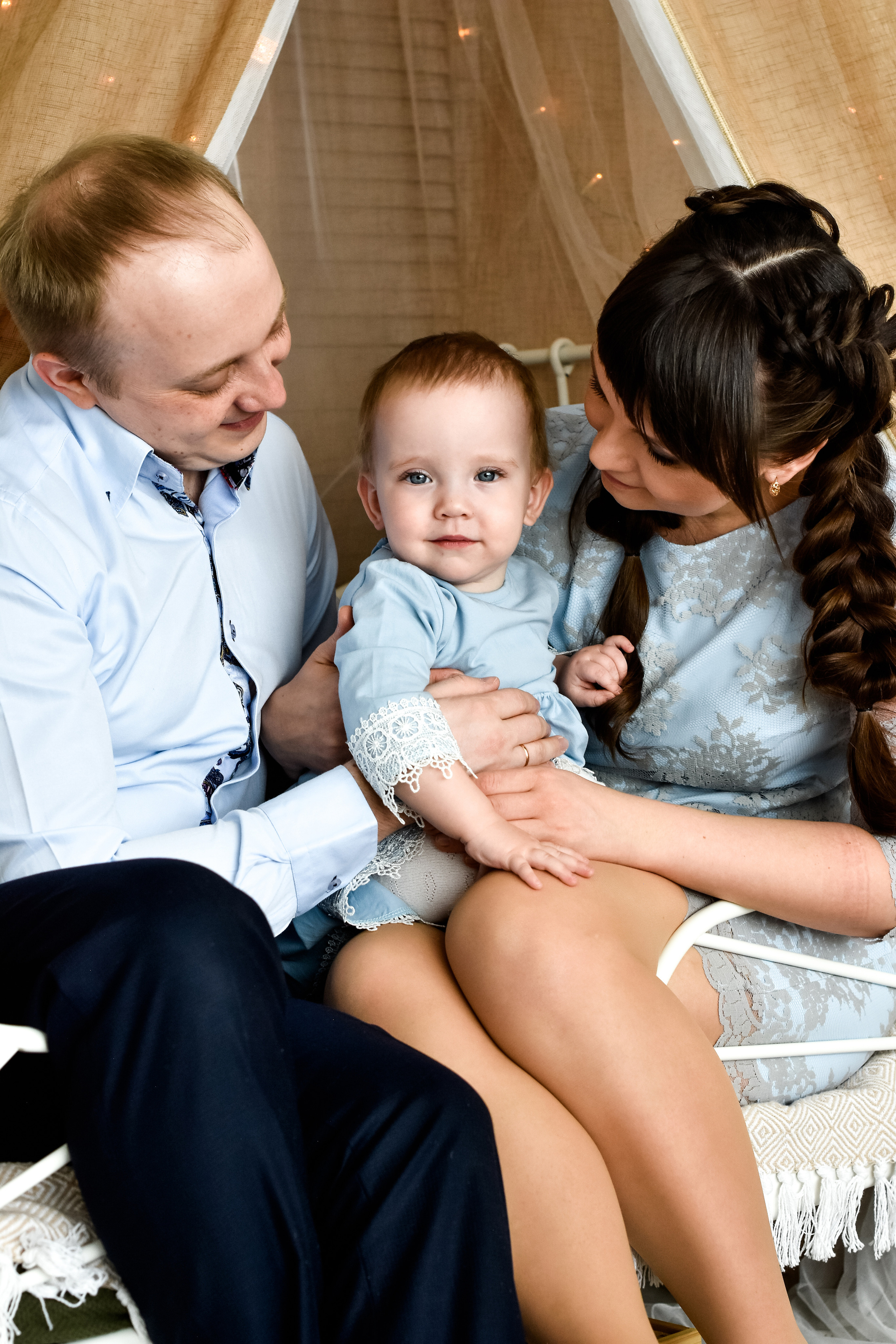 Семья Ольги, Николая и Любочки