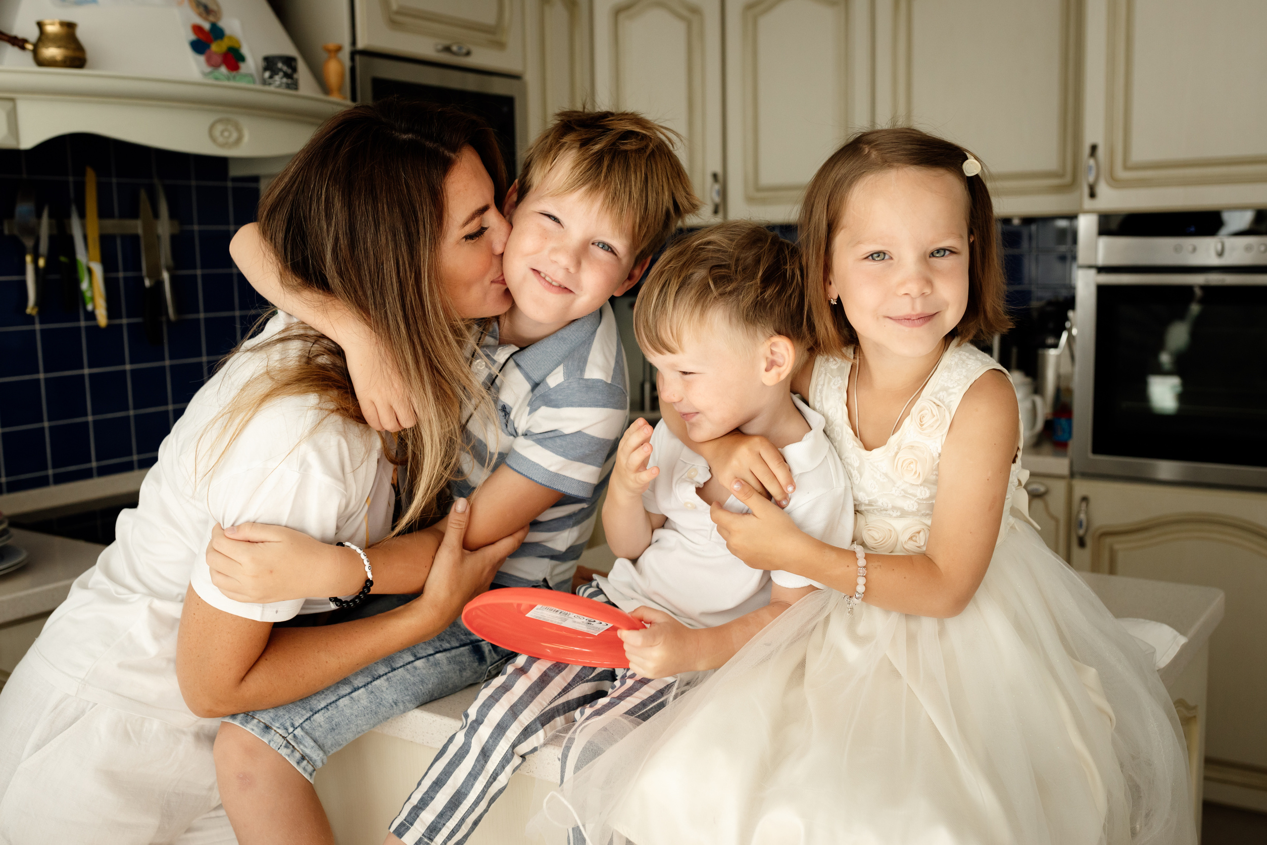 Ольга и тройня:). Семейный фотограф в Москве Ольга Комарова