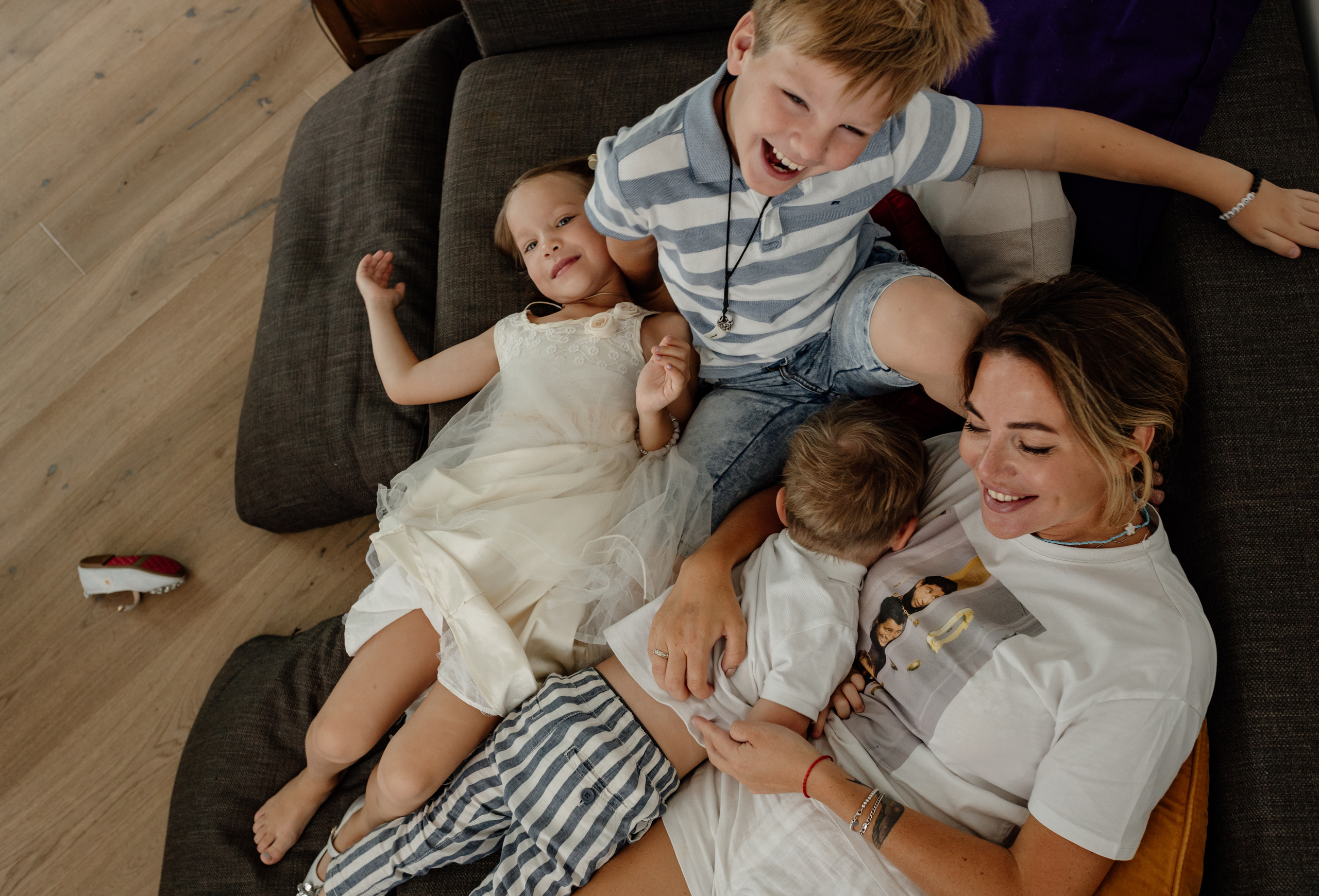 Ольга и тройня:). Семейный фотограф в Москве Ольга Комарова