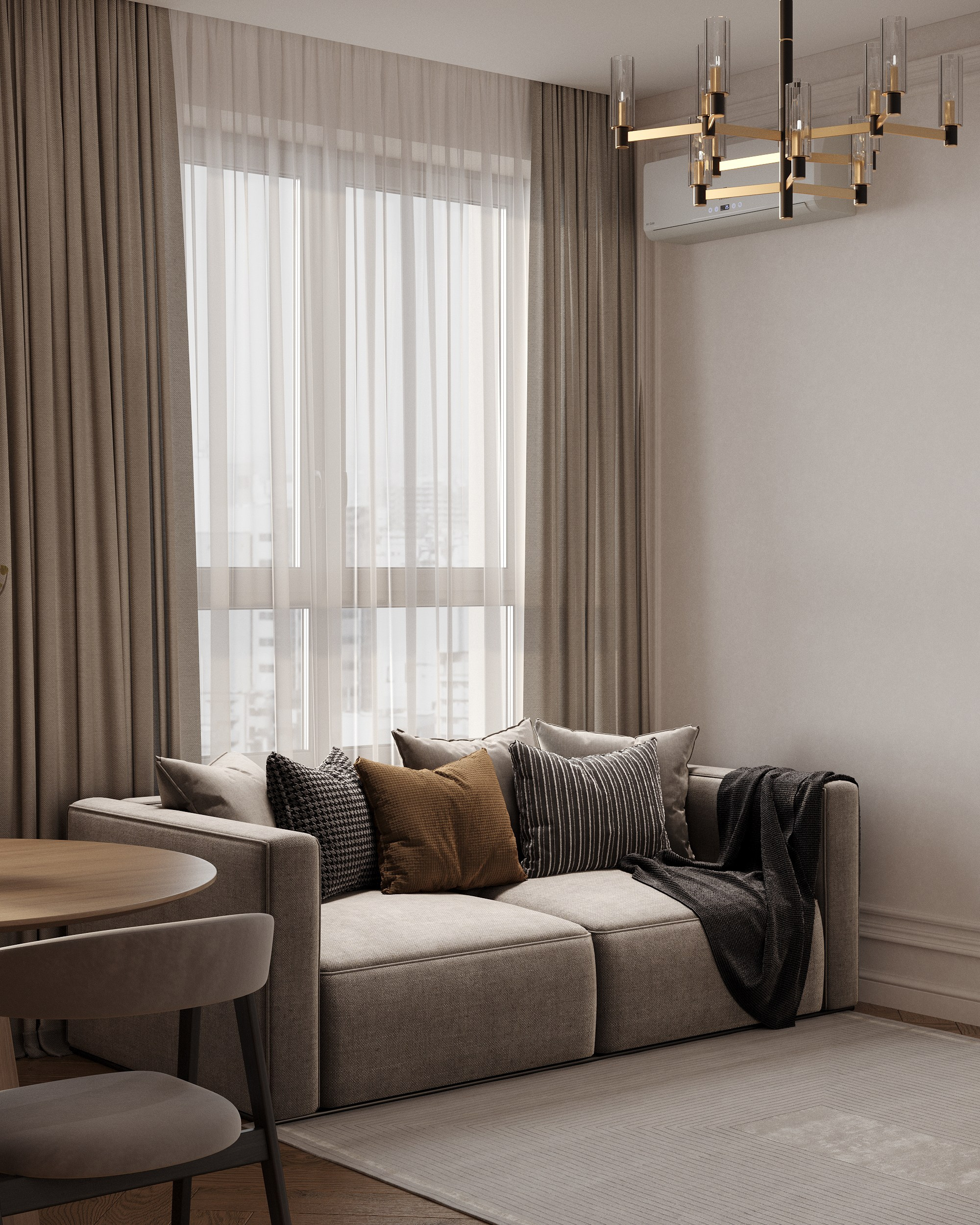 Дизайн трехкомнатной квартиры в ЖК Крыловка Парк Казань. Архитектор-дизайнер в Казани