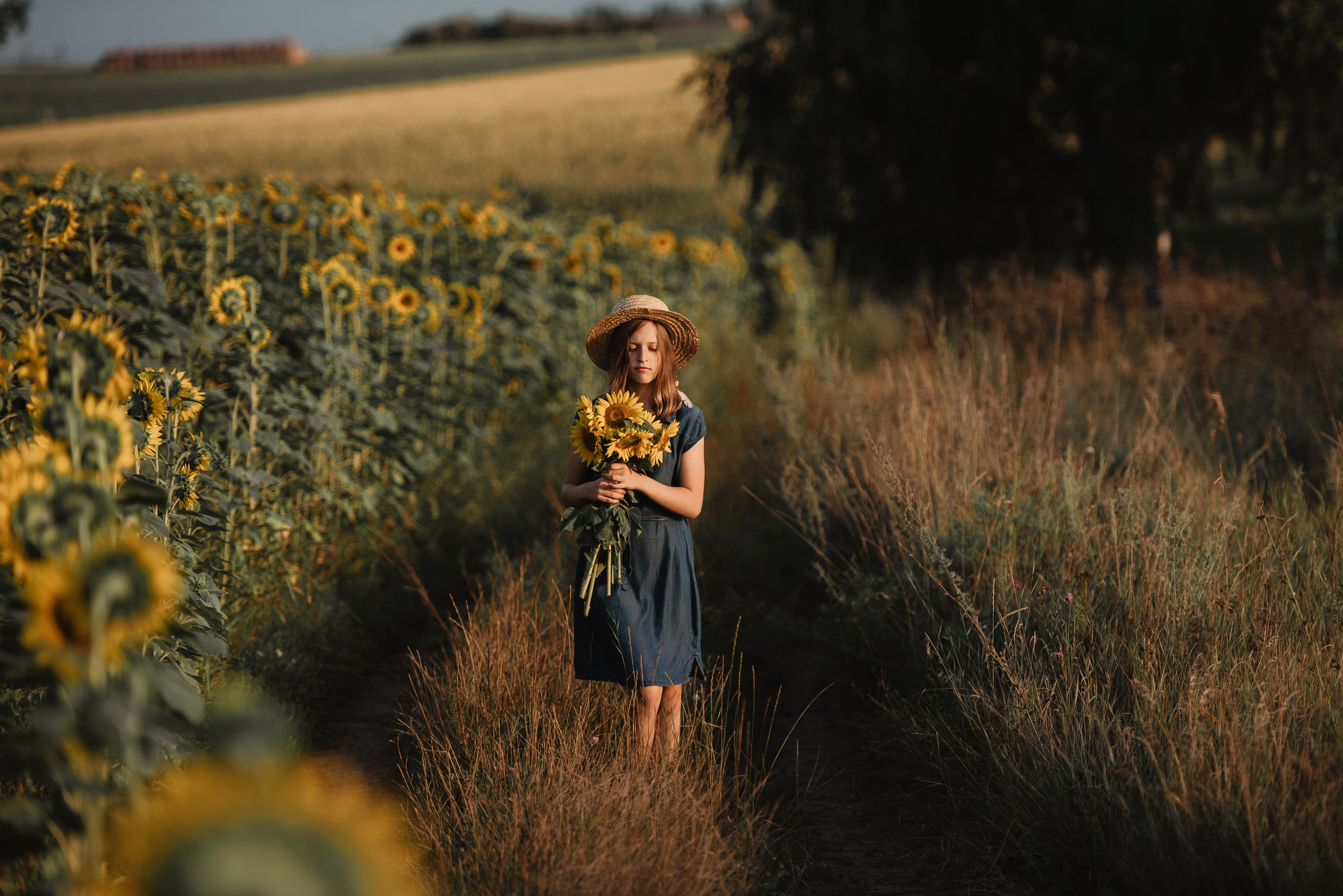 Прогулка в подсолнухах. Семейный Фотограф в Москве Ирина Хохлова