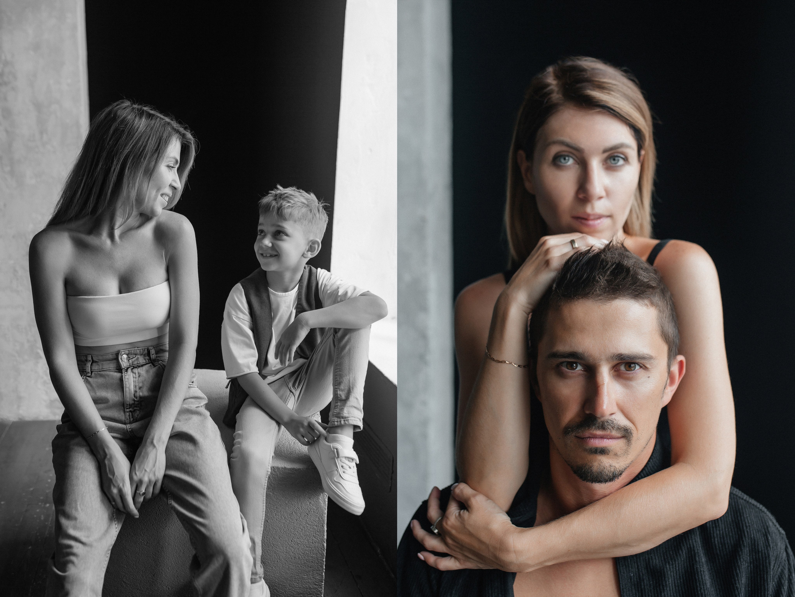 Семейная фотосессия в студии. Фото Радости. Свадебный и семейный фотограф в Москве Юлия Самойлова