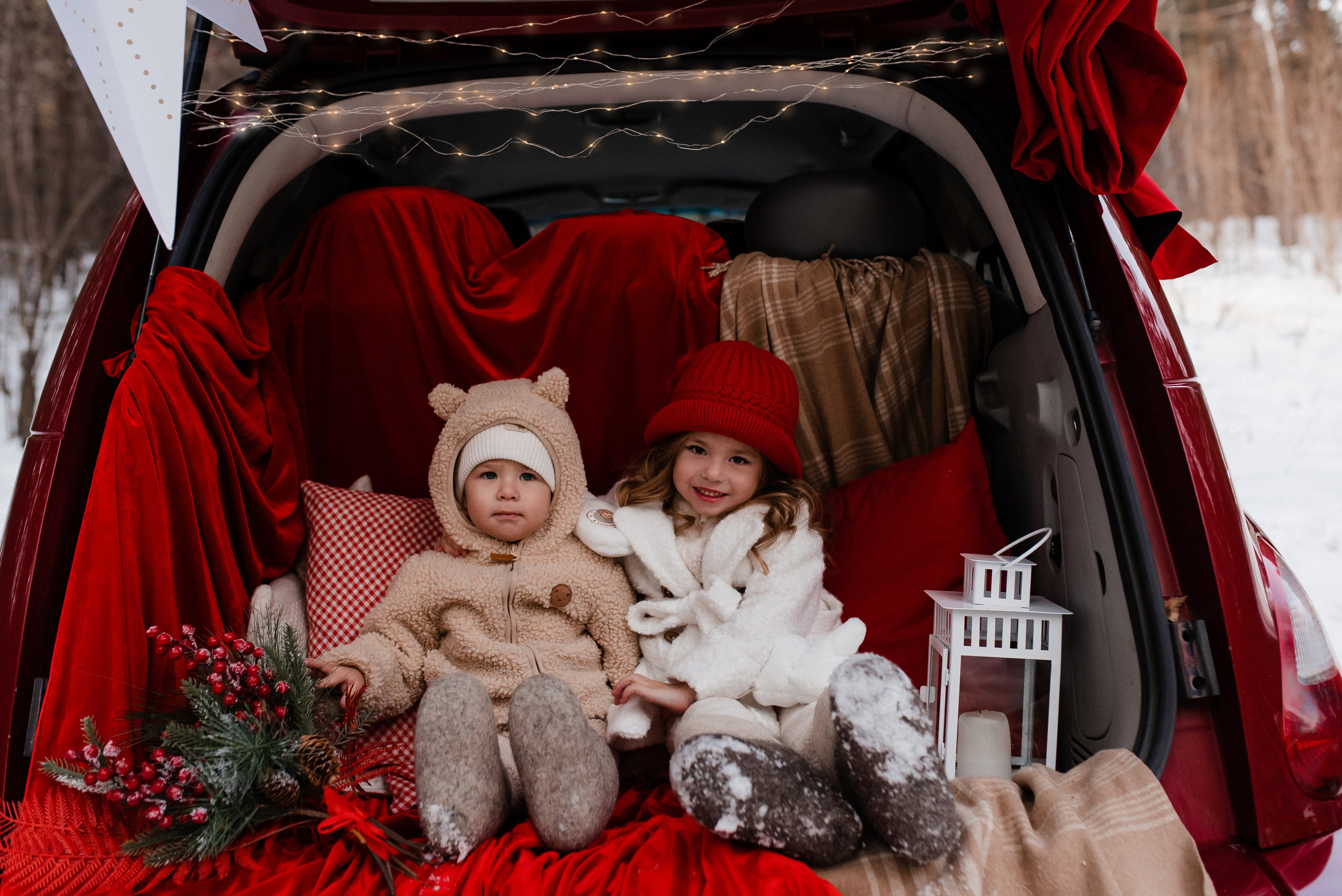 Рождественский фотодень Андрей&Александра&Ева&Станислав. Фотограф в Новосибирске Анастасия Курто