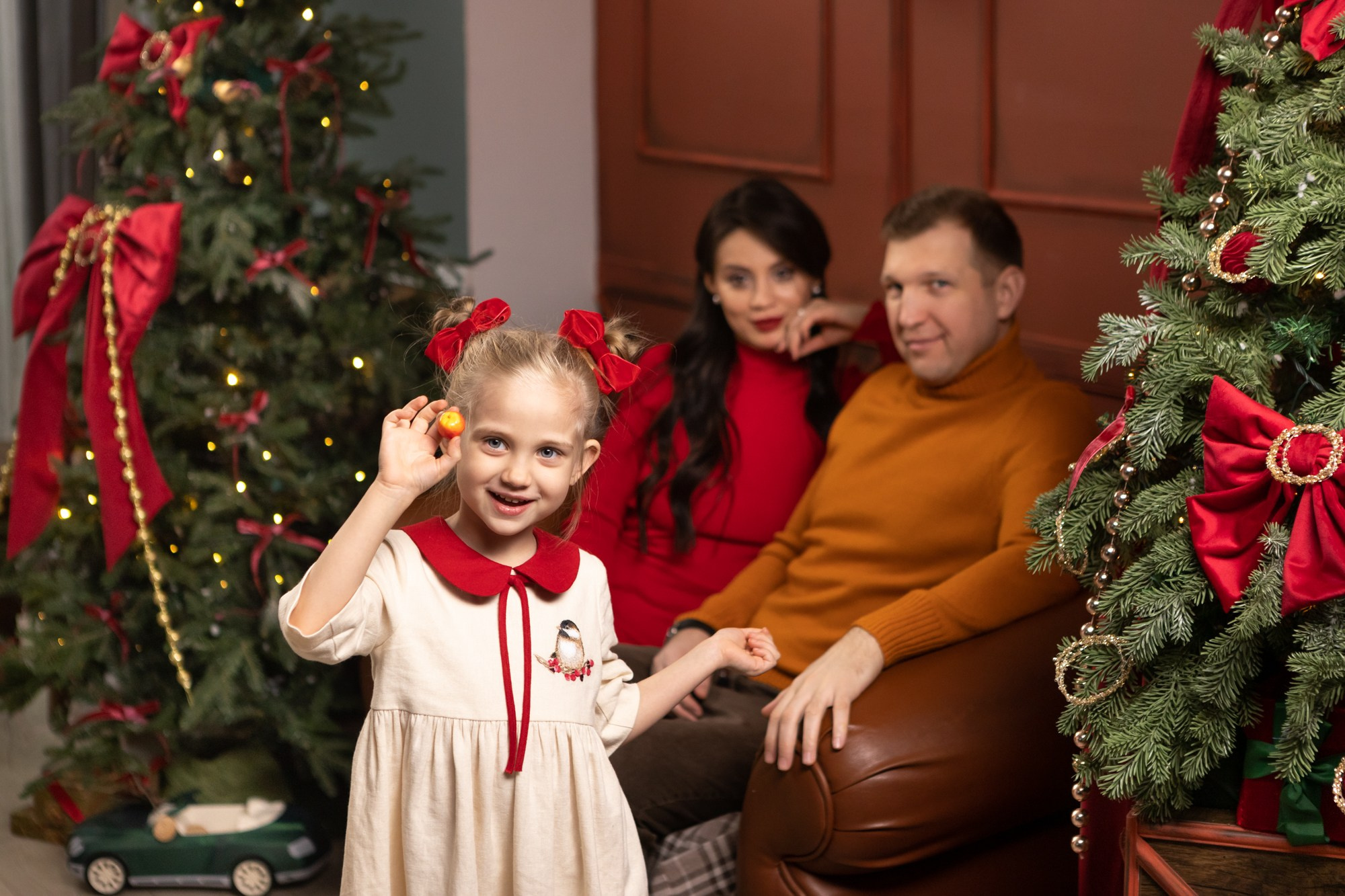 Семейная новогодняя фотосессия. Фотограф в Оренбурге. Профессиональный фотограф