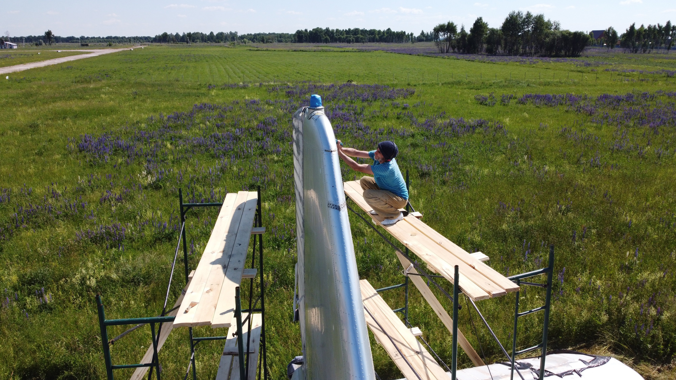 Ил-14Т «Голубая Мечта» — покраска (2022г). Фотоальбом показывающий увлекательный мир авиации и мир медведей Андрея Иванова