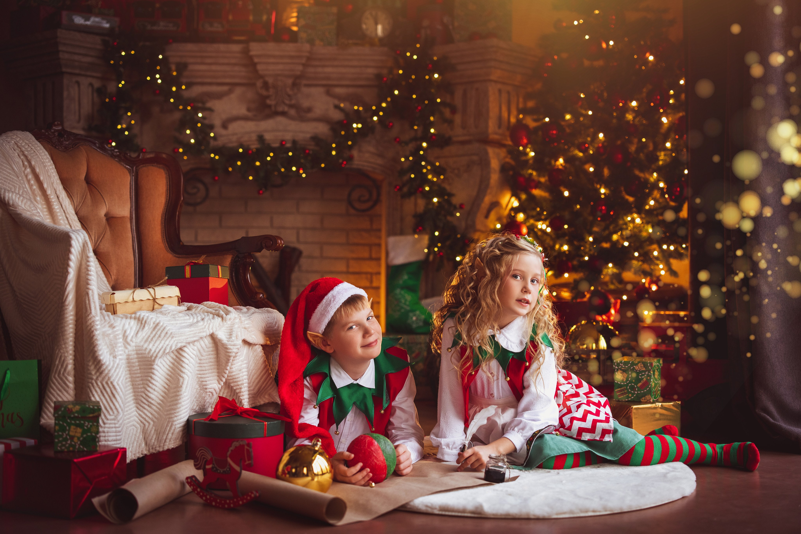 Новогодние ЭЛЬФЫ. Семейный и детский фотограф в Краснодаре Анна Трашкова
