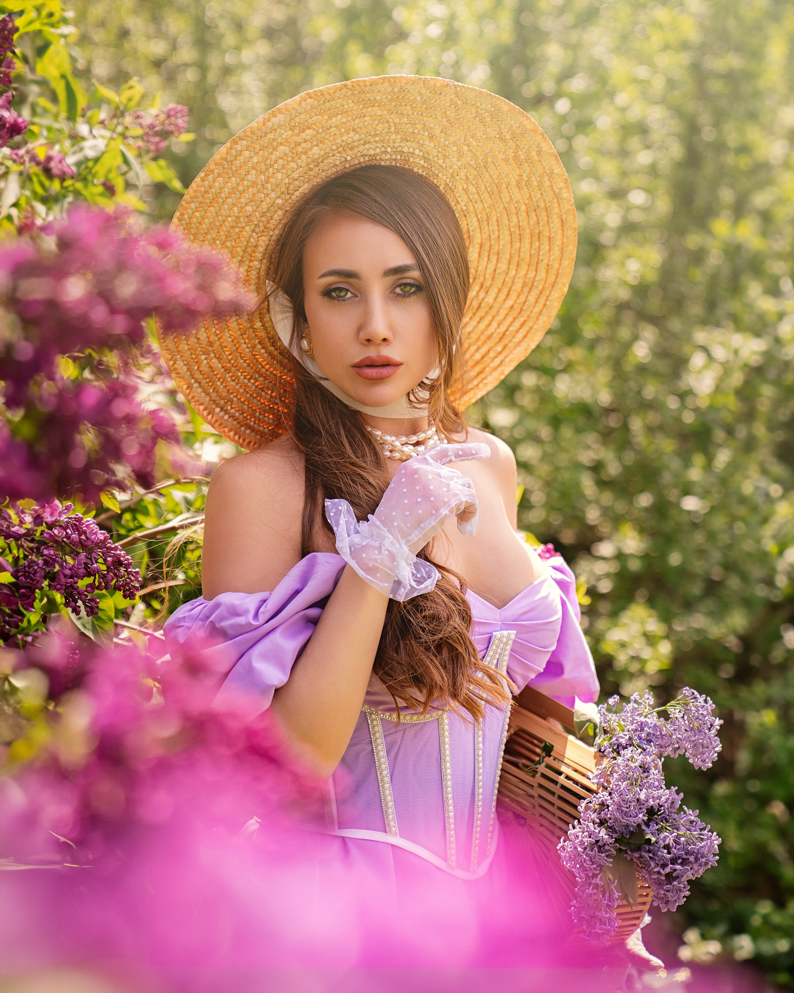 Чаепитие в сиреневом саду. Трубинова Екатерина | Семейный фотограф | Москва