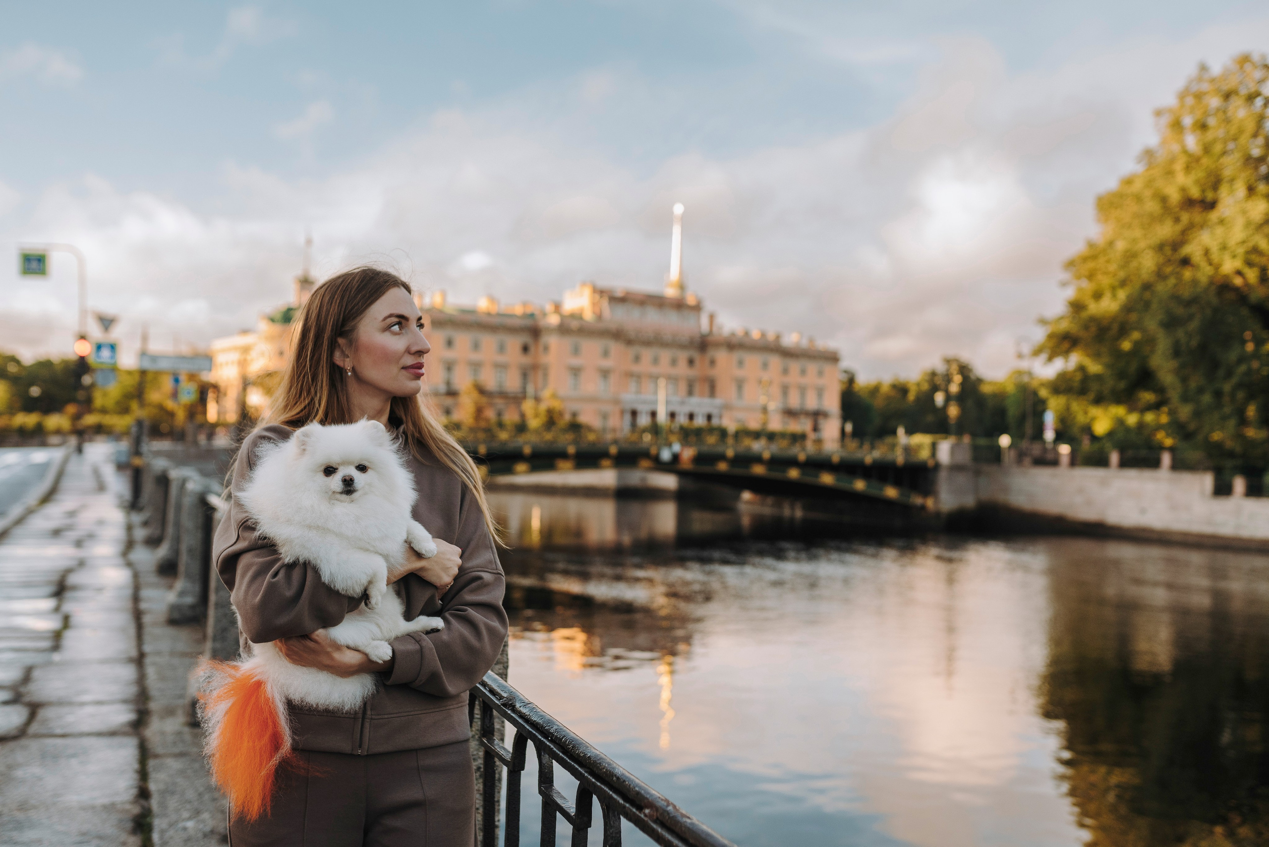 Фотосессия с померанским шпицем. Фотограф анималист в Спб недорого Олеся Майорова