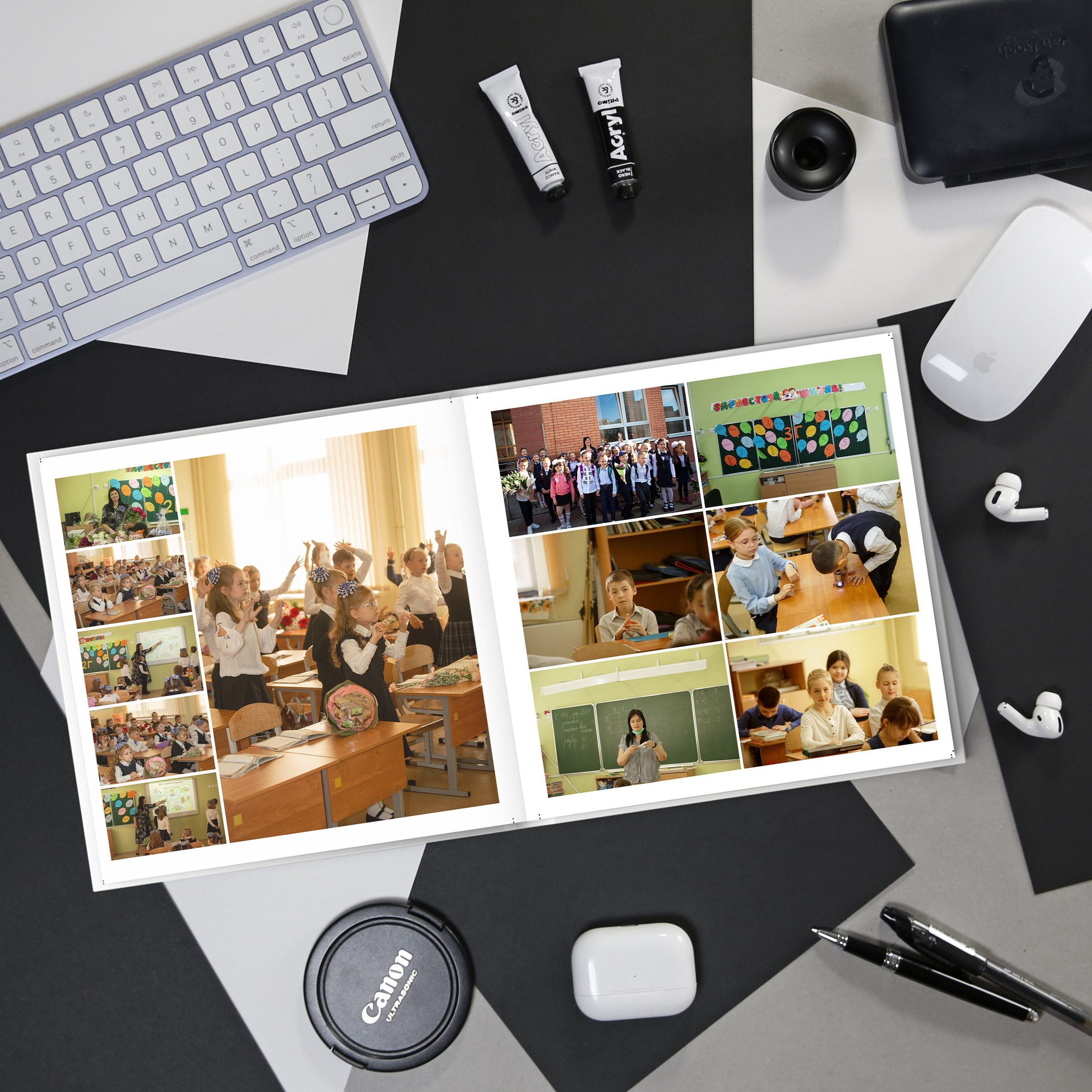 Альбом учителю начальной школы. Выпускные альбомы и школьный фотограф в Подольске, Троицке, Щербинке, Москве и Московской области