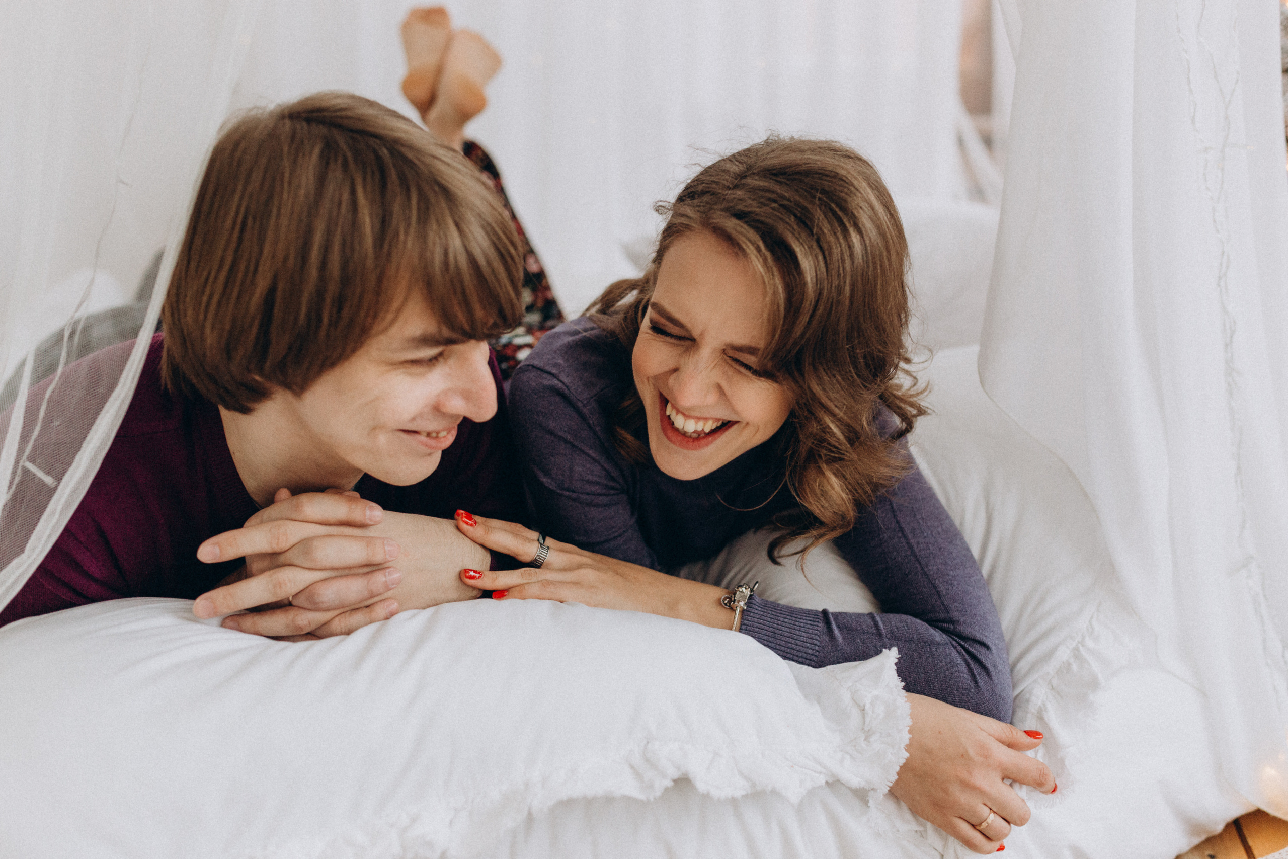 Новогодние Вера и Сережа